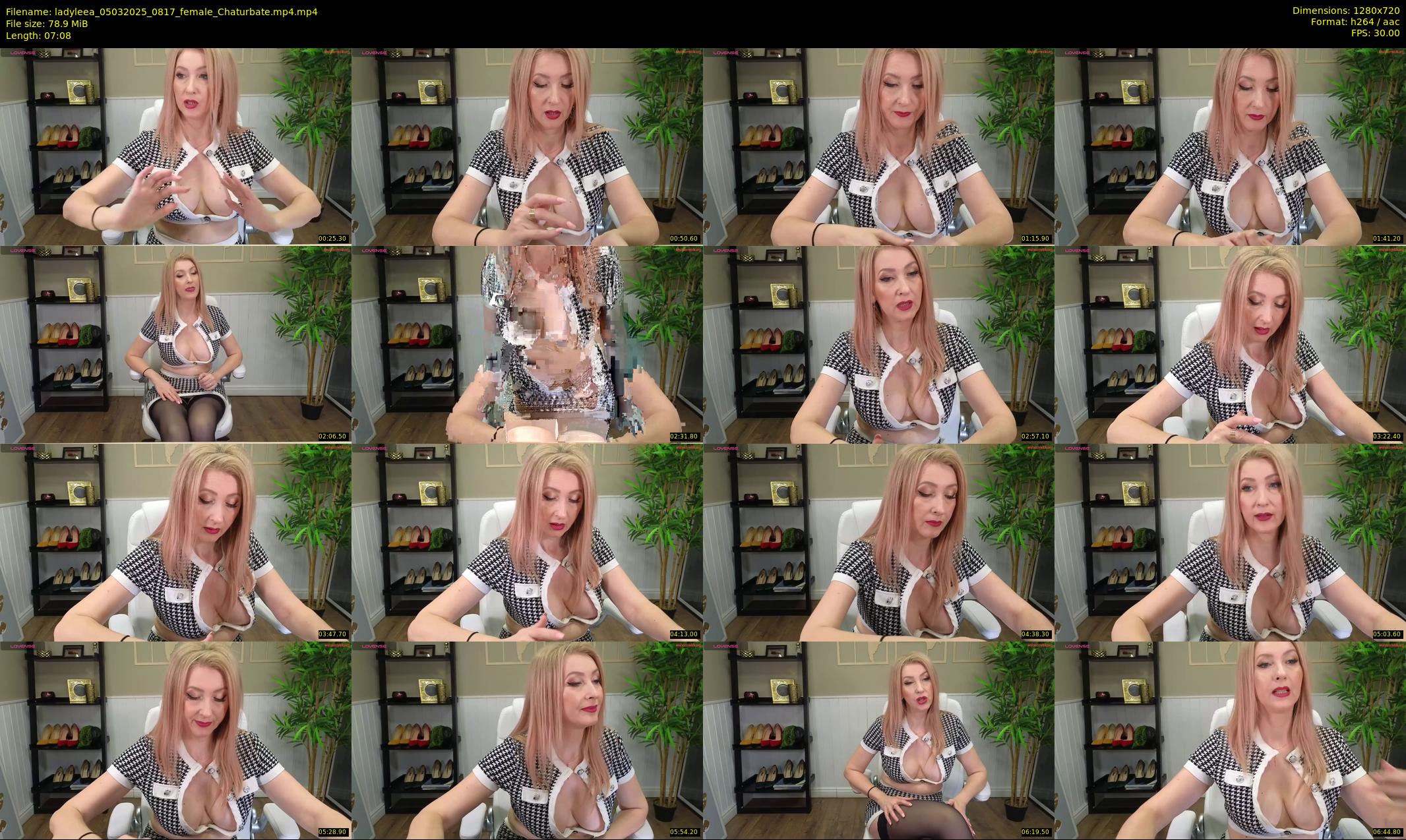 ladyleea — 8 minute Chaturbate female cam show recording, 720p, Mar 5, 2025