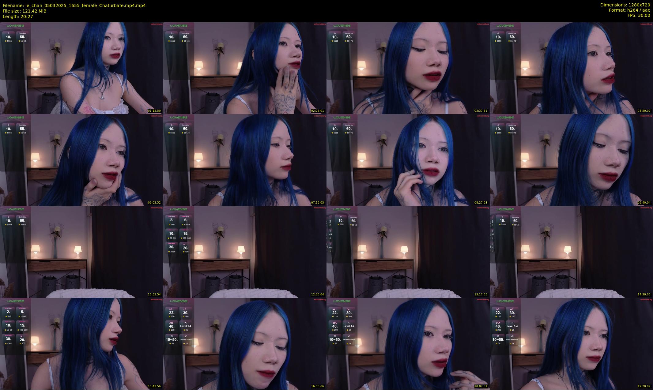 le_chan — 21 minute Chaturbate female cam show recording, 720p, Mar 5, 2025