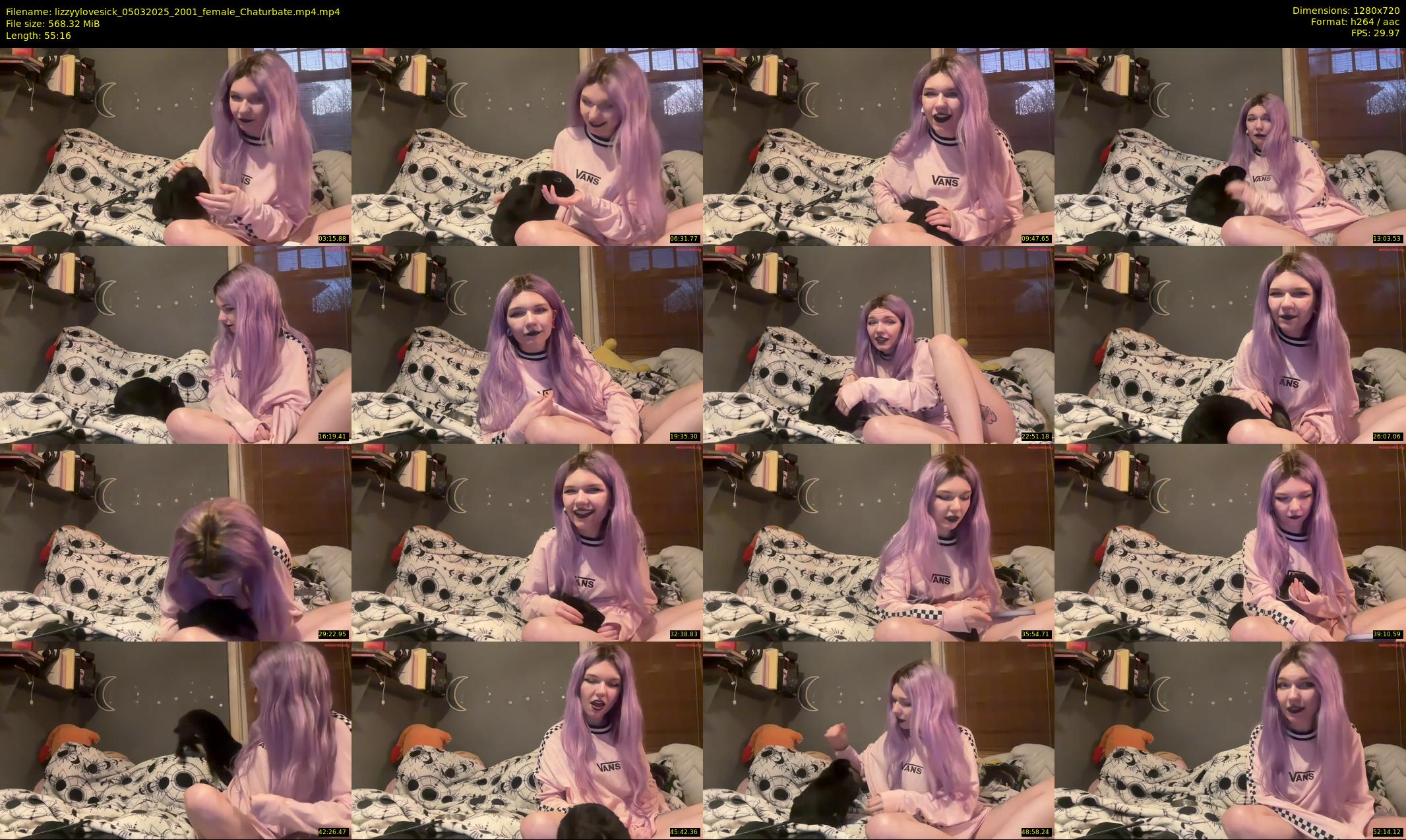 lizzyylovesick — 56 minute Chaturbate female cam show recording, 720p, Mar 5, 2025