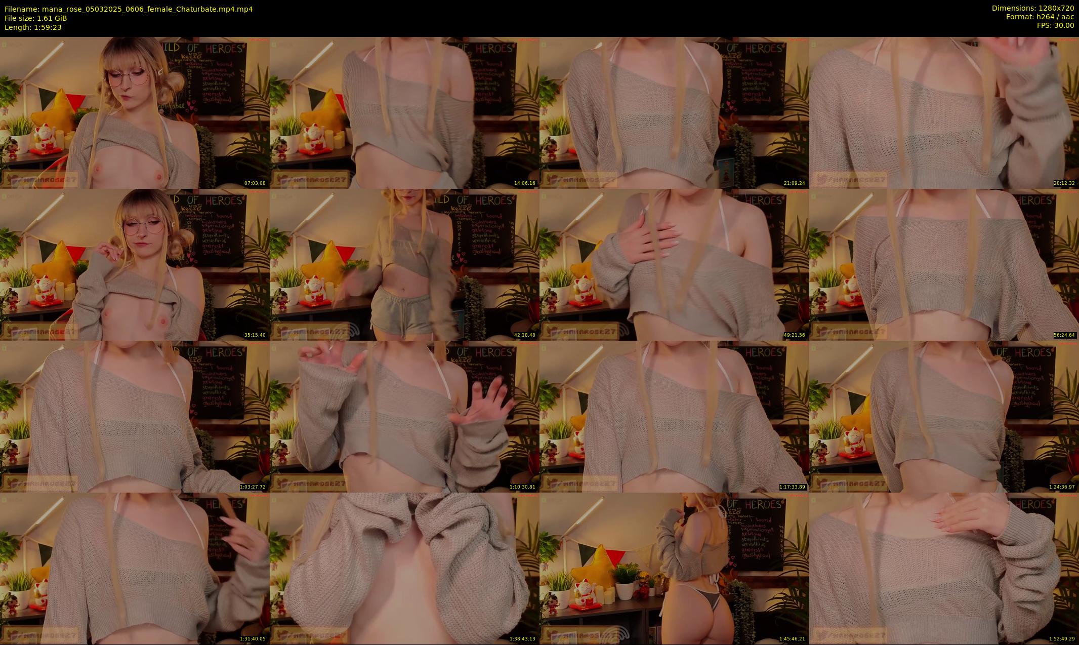 mana_rose — 120 minute Chaturbate female cam show recording, 720p, Mar 5, 2025