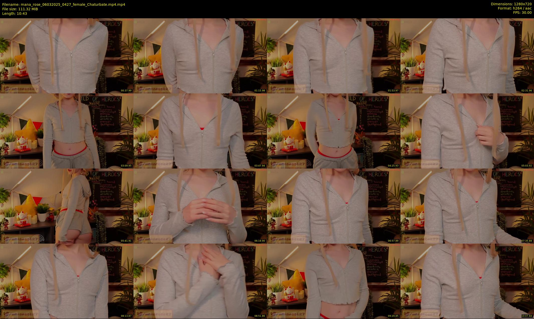 mana_rose — 11 minute Chaturbate female cam show recording, 720p, Mar 6, 2025