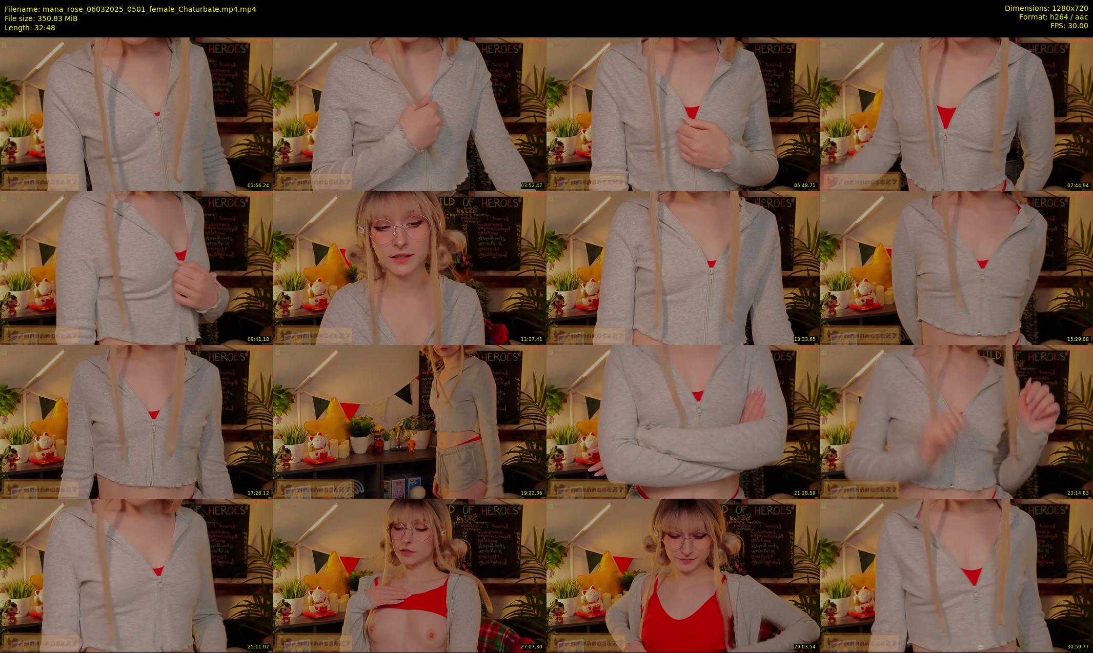 mana_rose — 33 minute Chaturbate female cam show recording, 720p, Mar 6, 2025