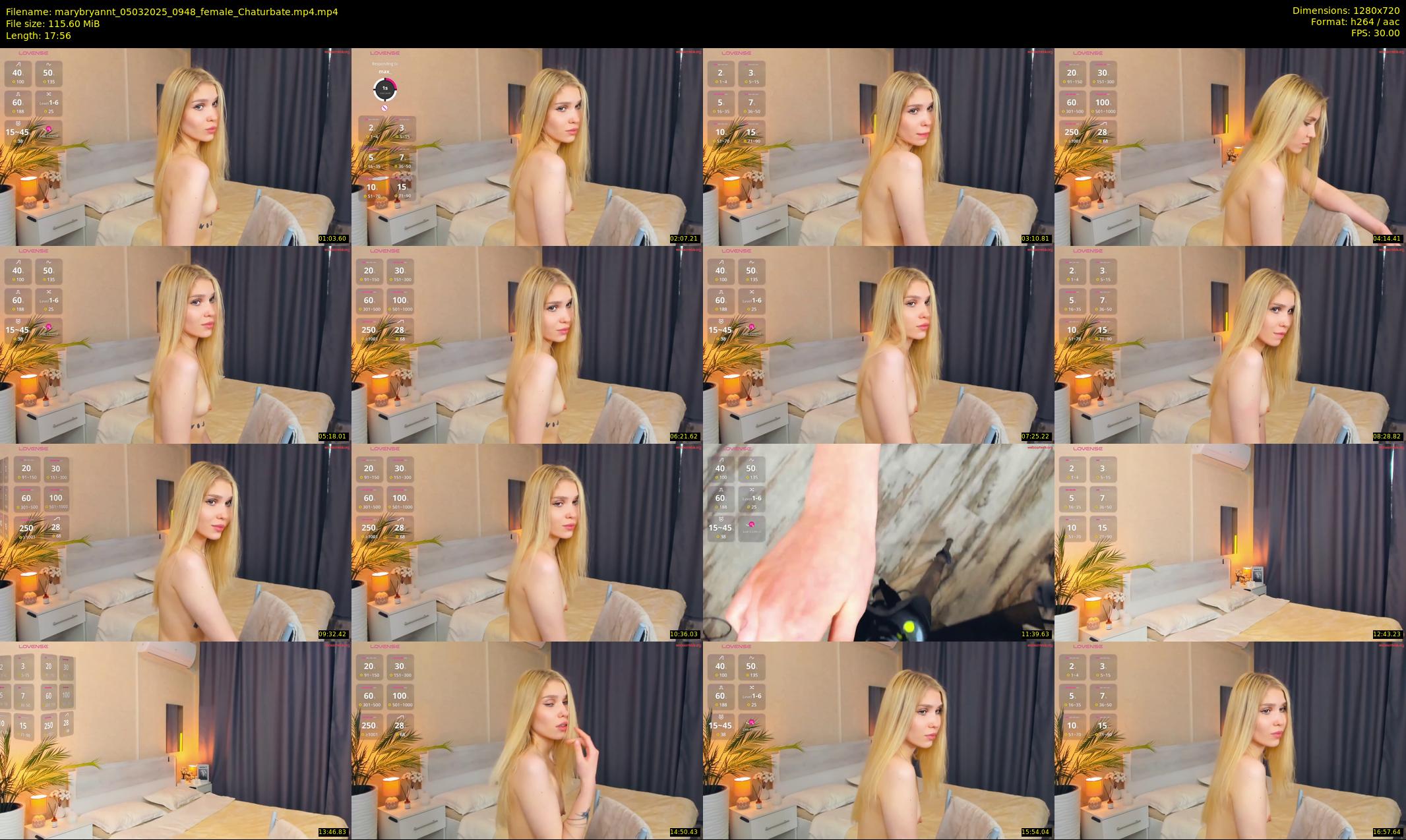 marybryannt — 18 minute Chaturbate female cam show recording, 720p, Mar 5, 2025