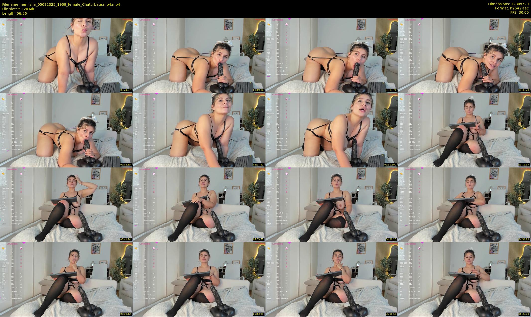 nemisha — 7 minute Chaturbate female cam show recording, 720p, Mar 5, 2025