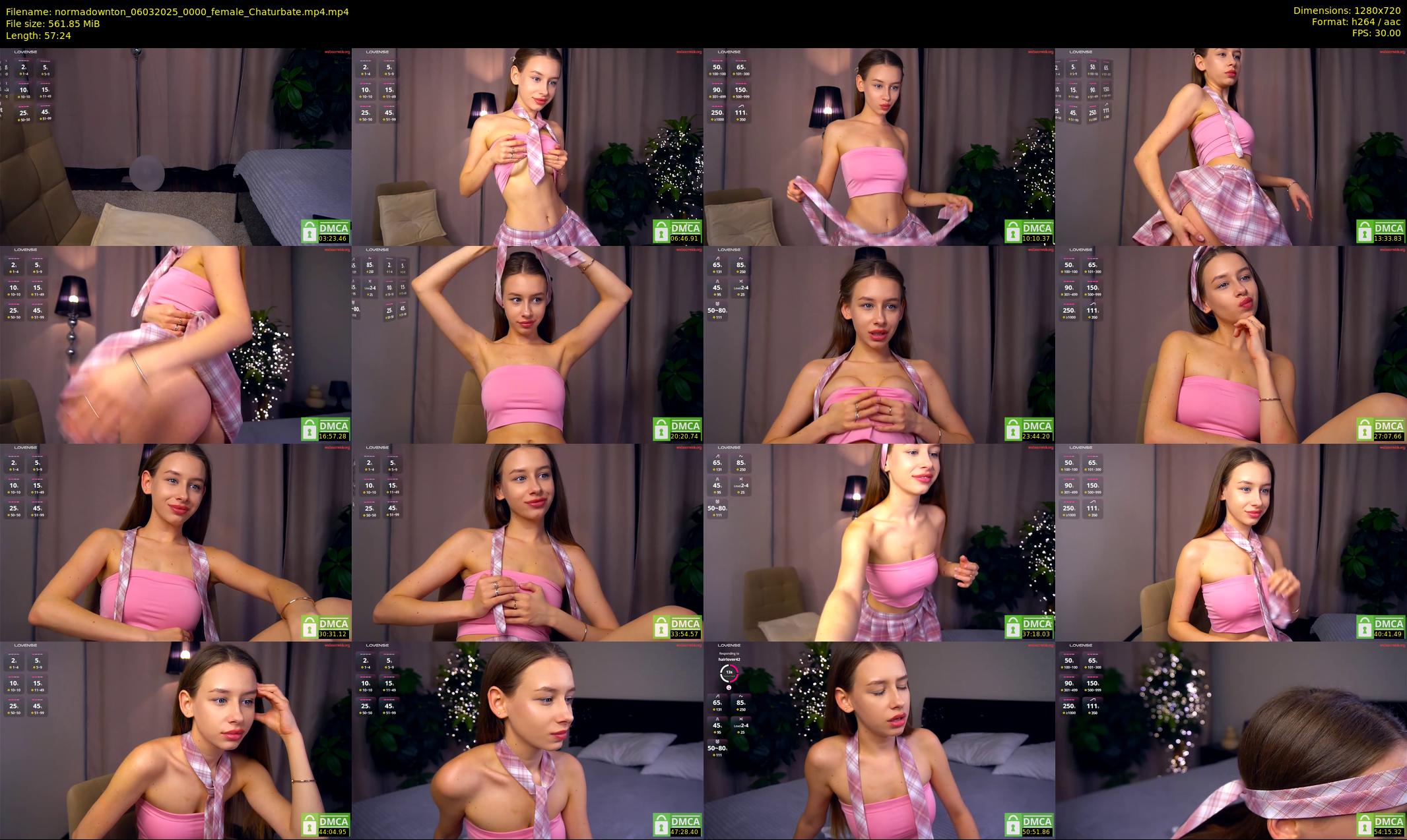 normadownton — 58 minute Chaturbate female cam show recording, 720p, Mar 6, 2025