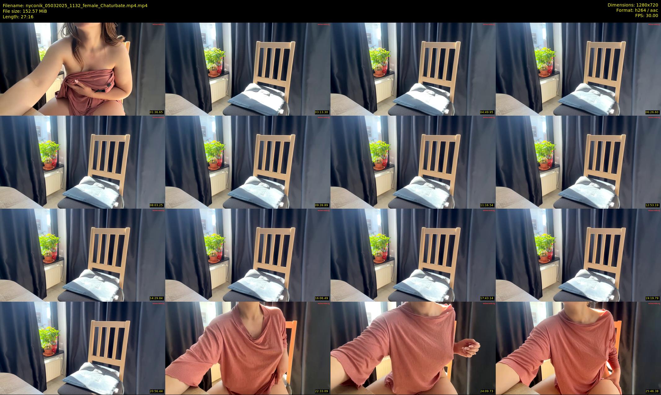 nyconik — 28 minute Chaturbate female cam show recording, 720p, Mar 5, 2025