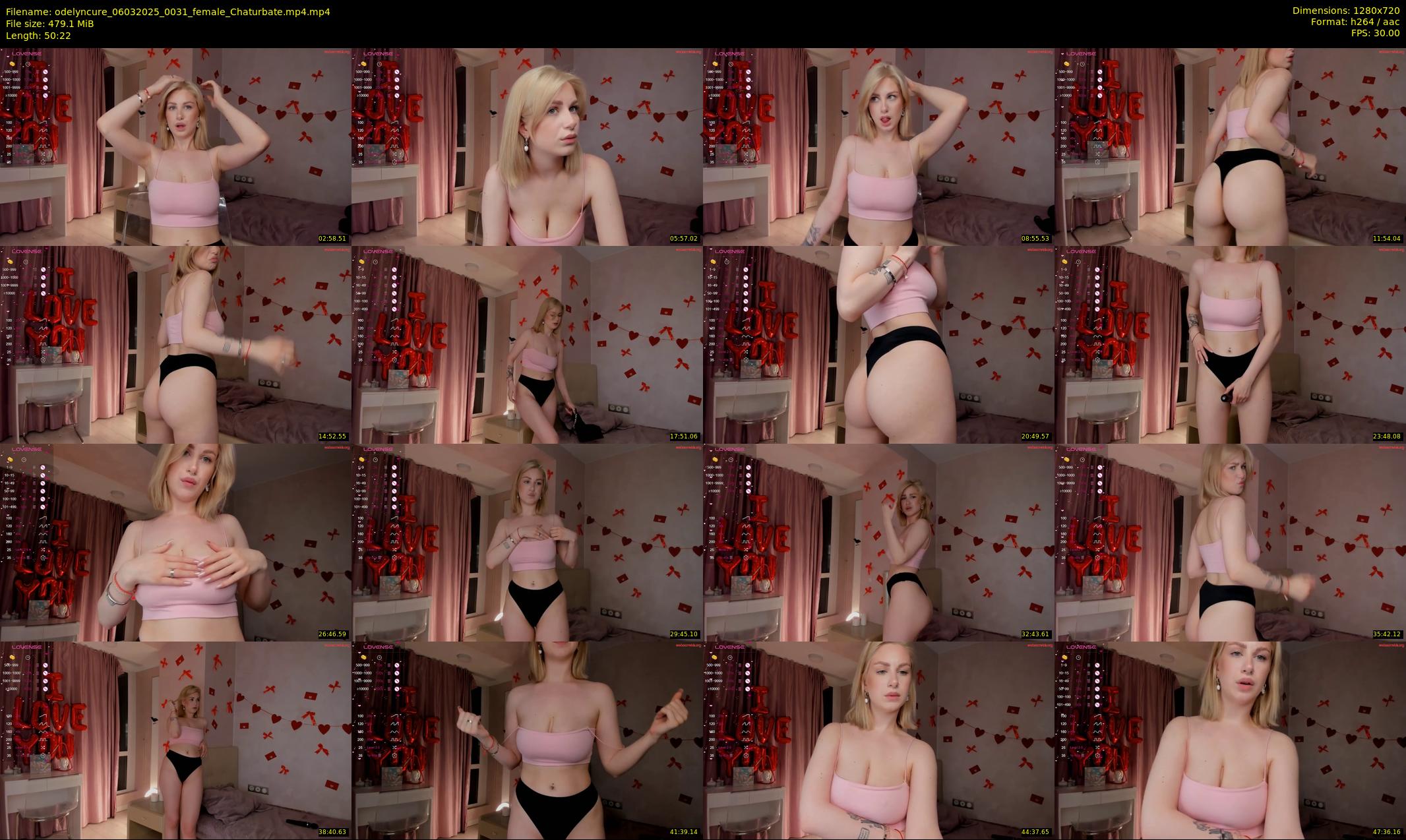 odelyncure — 51 minute Chaturbate female cam show recording, 720p, Mar 6, 2025