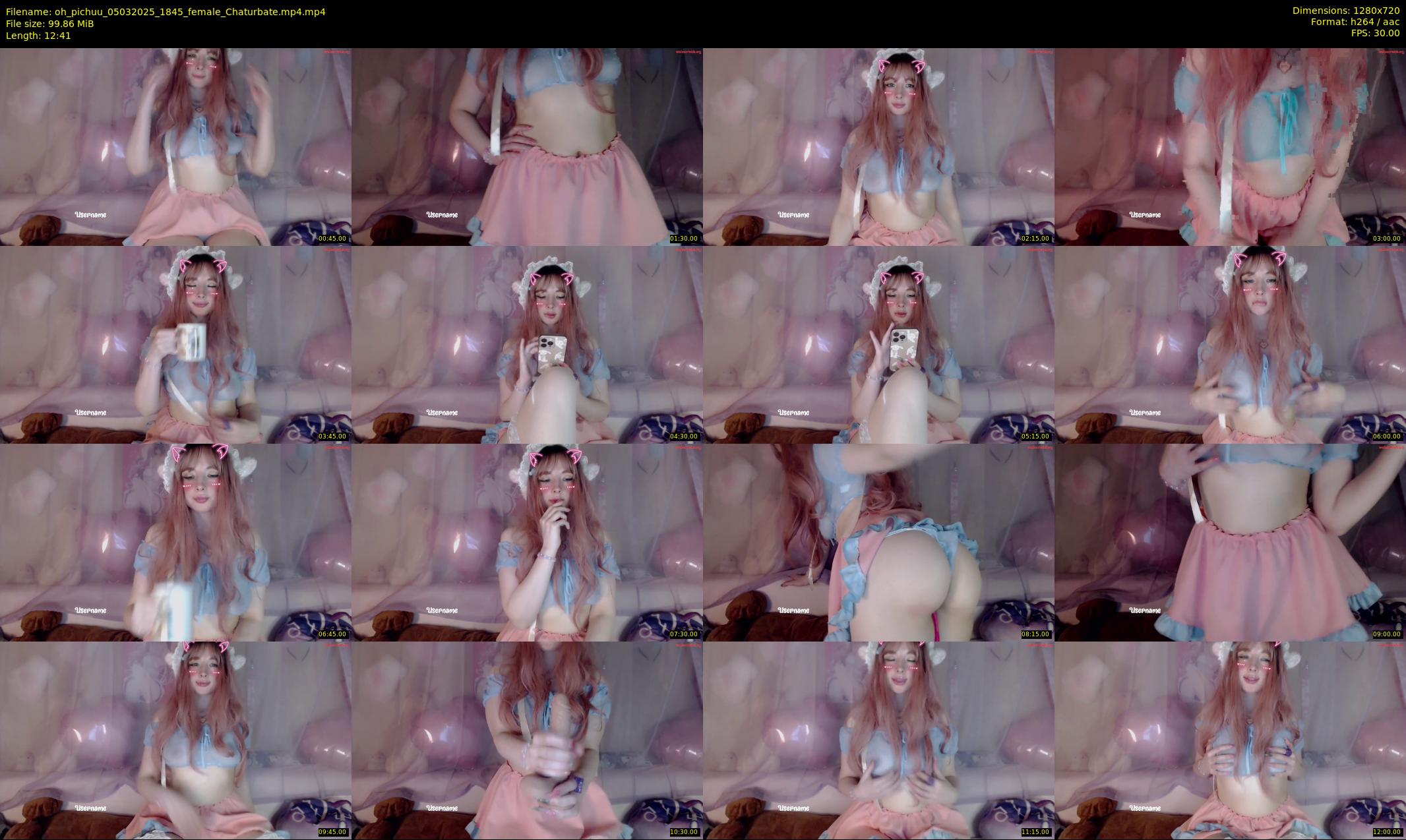 oh_pichuu — 13 minute Chaturbate female cam show recording, 720p, Mar 5, 2025