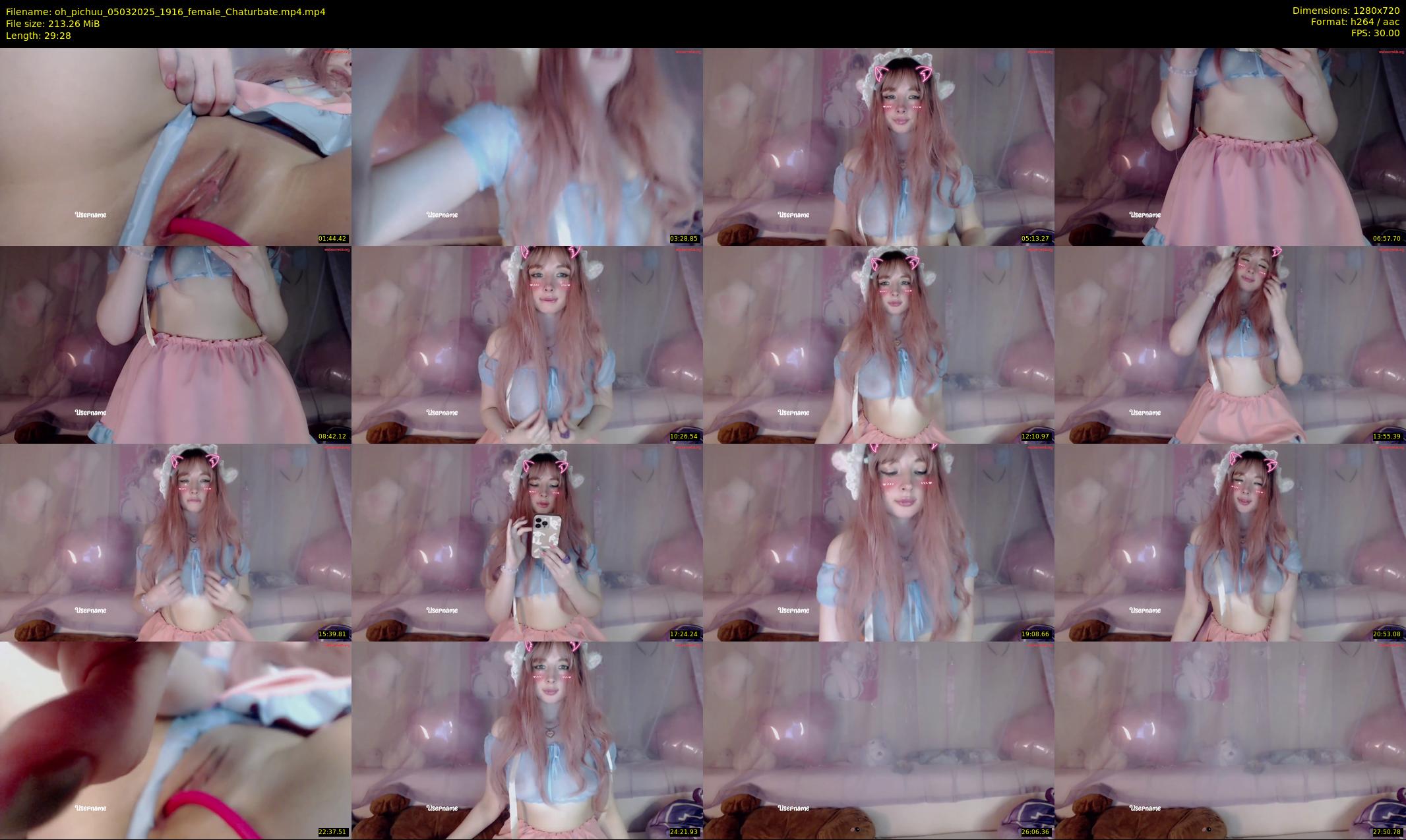 oh_pichuu — 30 minute Chaturbate female cam show recording, 720p, Mar 5, 2025