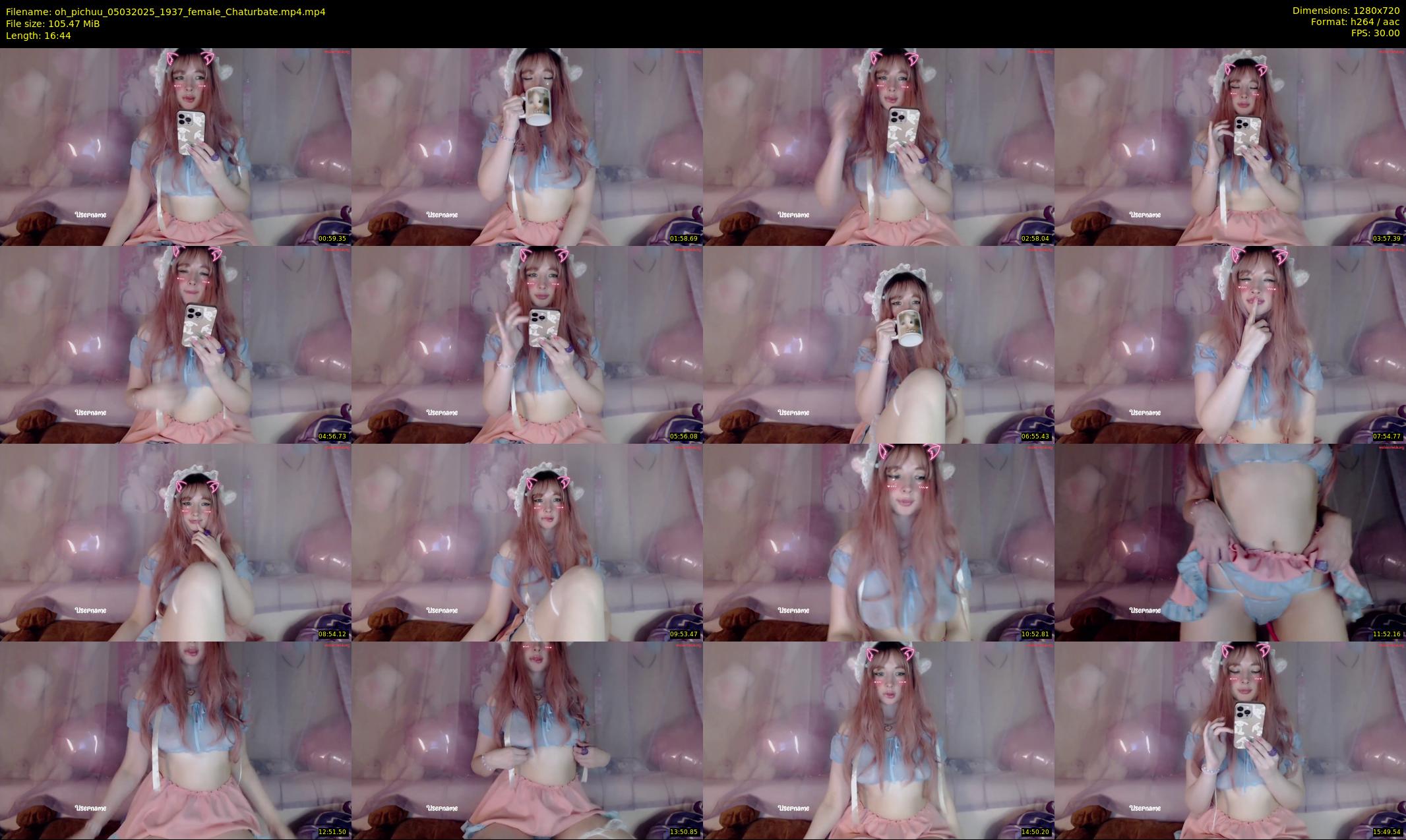 oh_pichuu — 17 minute Chaturbate female cam show recording, 720p, Mar 5, 2025