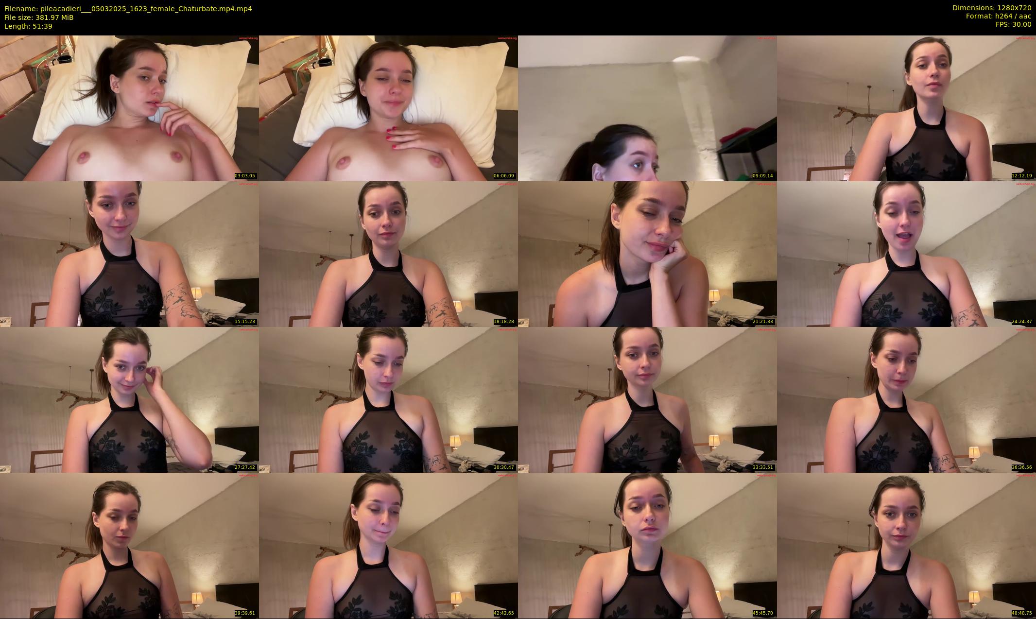 pileacadieri__ — 52 minute Chaturbate female cam show recording, 720p, Mar 5, 2025