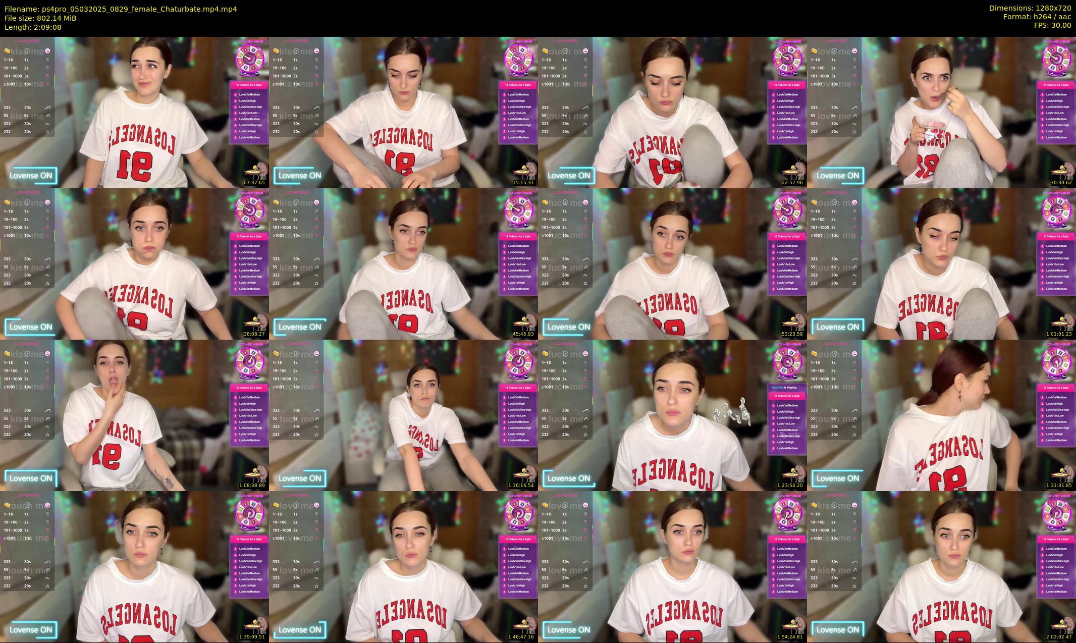ps4pro — 130 minute Chaturbate female cam show recording, 720p, Mar 5, 2025
