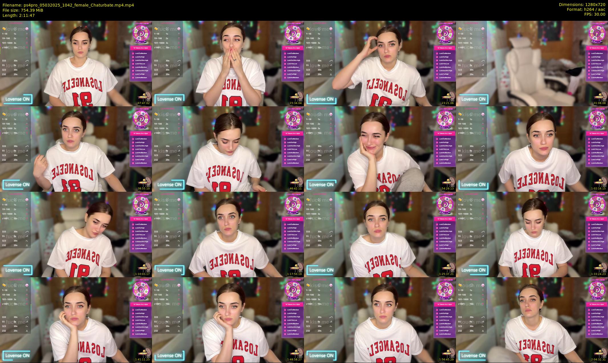 ps4pro — 132 minute Chaturbate female cam show recording, 720p, Mar 5, 2025
