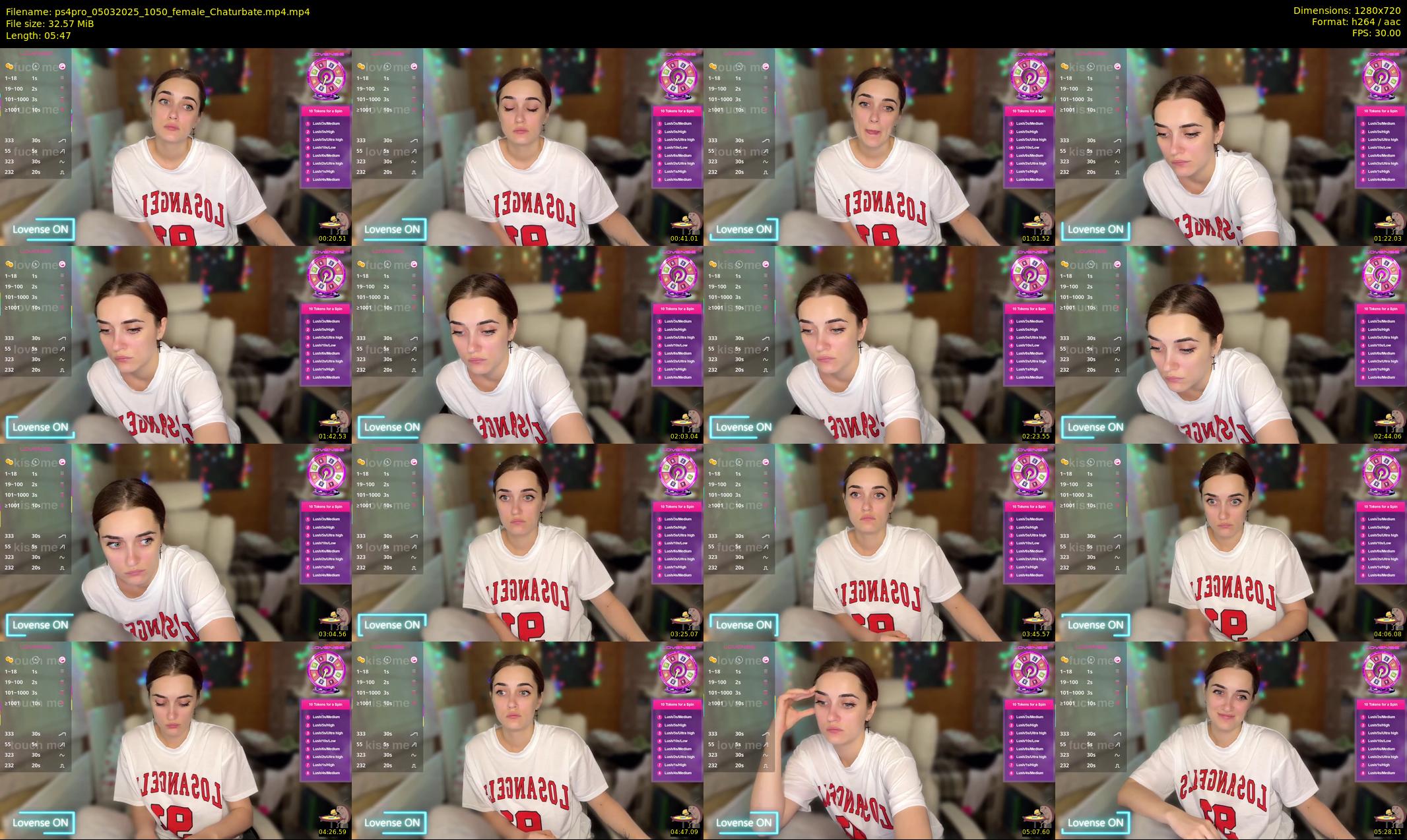ps4pro — 6 minute Chaturbate female cam show recording, 720p, Mar 5, 2025