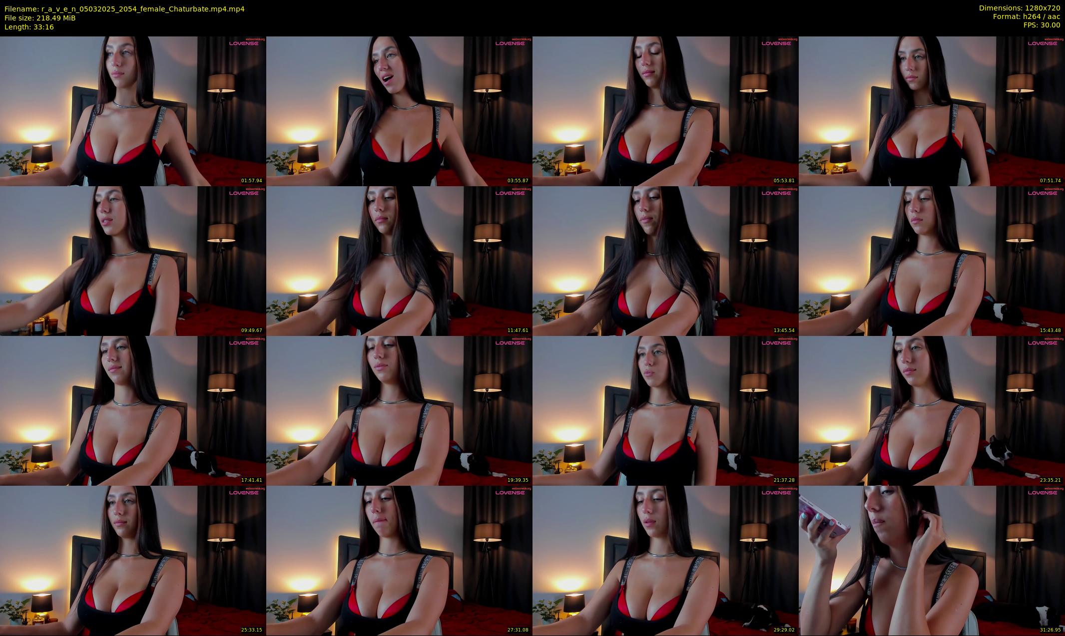 r_a_v_e_n — 34 minute Chaturbate female cam show recording, 720p, Mar 5, 2025