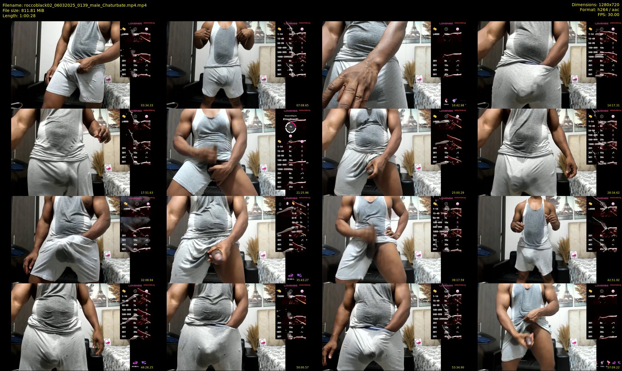 roccoblack02 — 61 minute Chaturbate male cam show recording, 720p, Mar 6, 2025