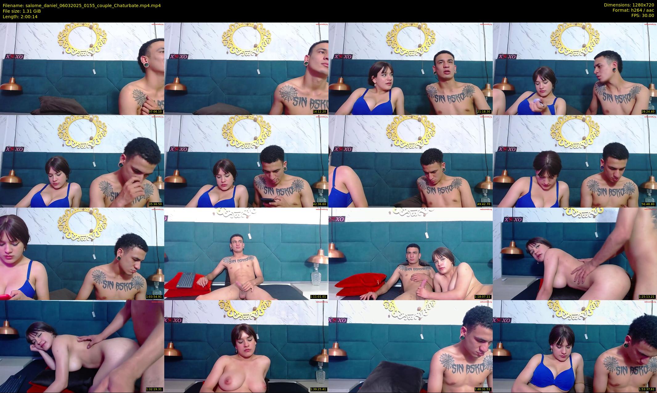 salome_daniel — 121 minute Chaturbate couple cam show recording, 720p, Mar 6, 2025
