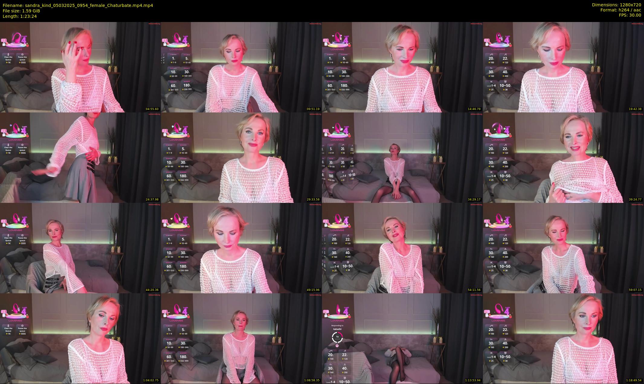 sandra_kind — 84 minute Chaturbate female cam show recording, 720p, Mar 5, 2025