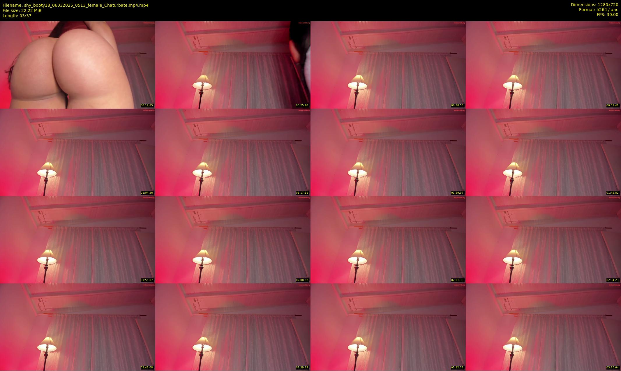 shy_booty18 — 4 minute Chaturbate female cam show recording, 720p, Mar 6, 2025