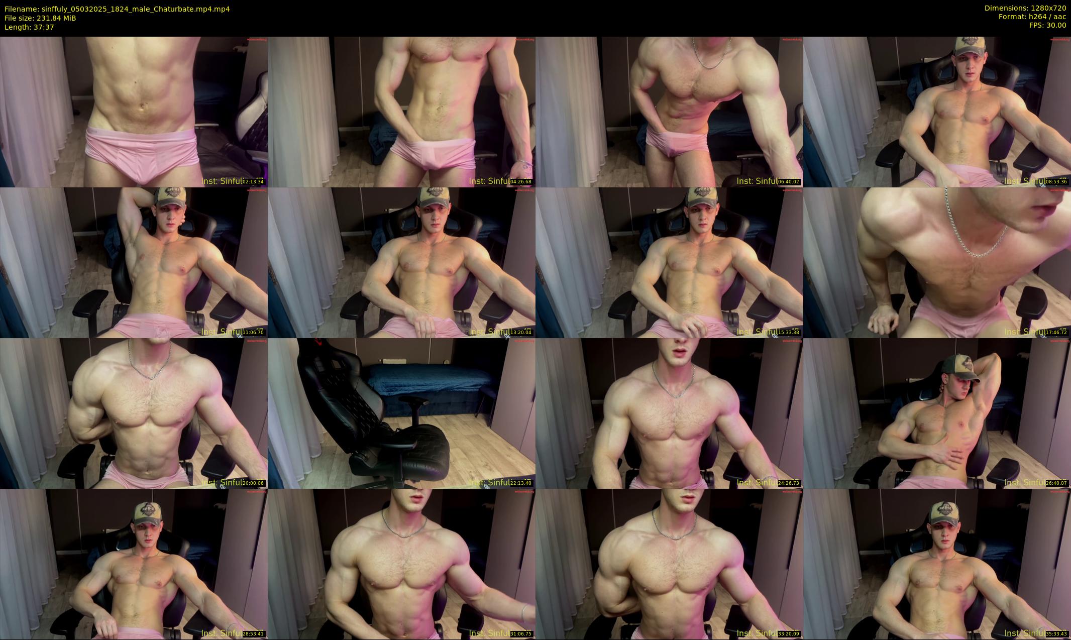 sinffuly — 38 minute Chaturbate male cam show recording, 720p, Mar 5, 2025