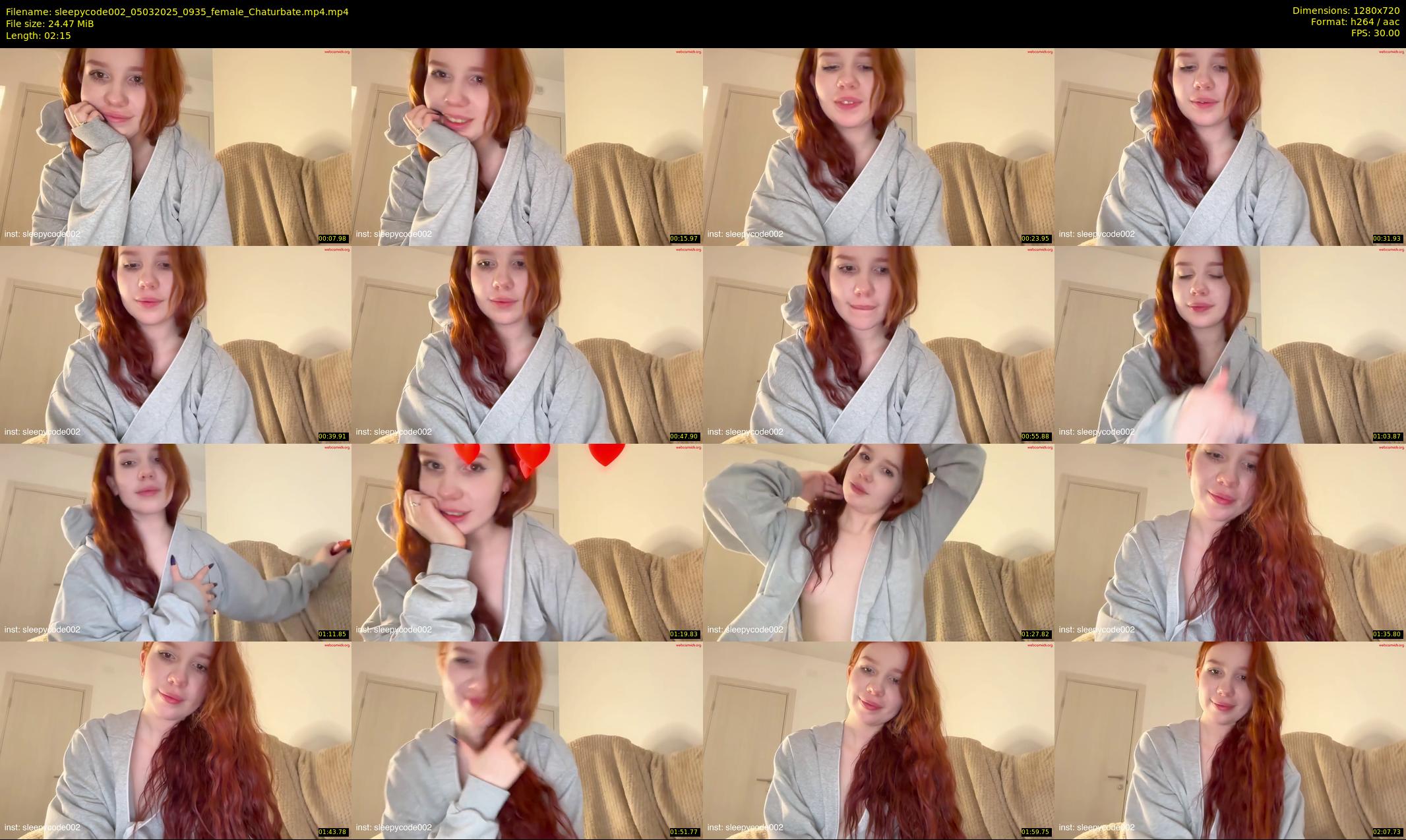 sleepycode002 — 3 minute Chaturbate female cam show recording, 720p, Mar 5, 2025