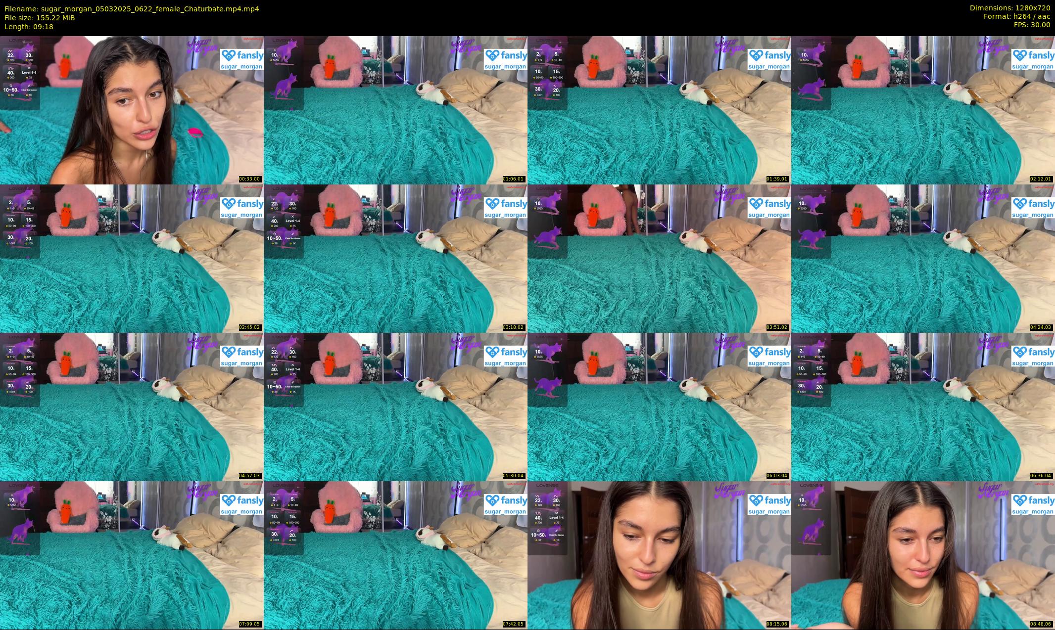 sugar_morgan — 10 minute Chaturbate female cam show recording, 720p, Mar 5, 2025