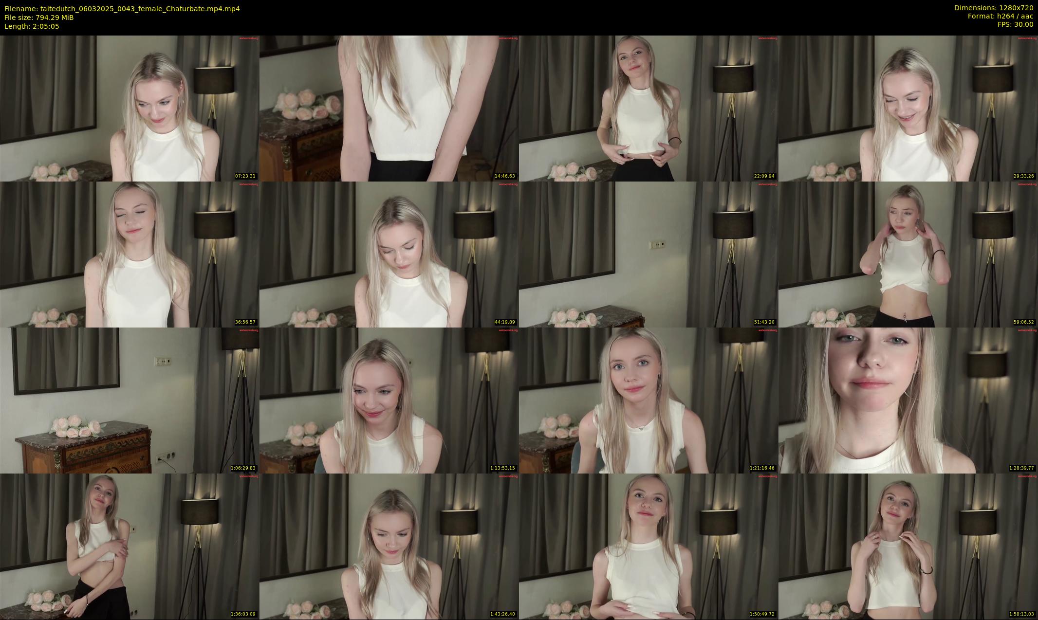 taitedutch — 126 minute Chaturbate female cam show recording, 720p, Mar 6, 2025