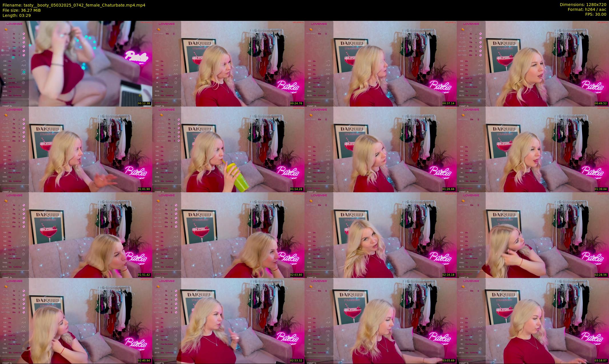 tasty__booty — 4 minute Chaturbate female cam show recording, 720p, Mar 5, 2025
