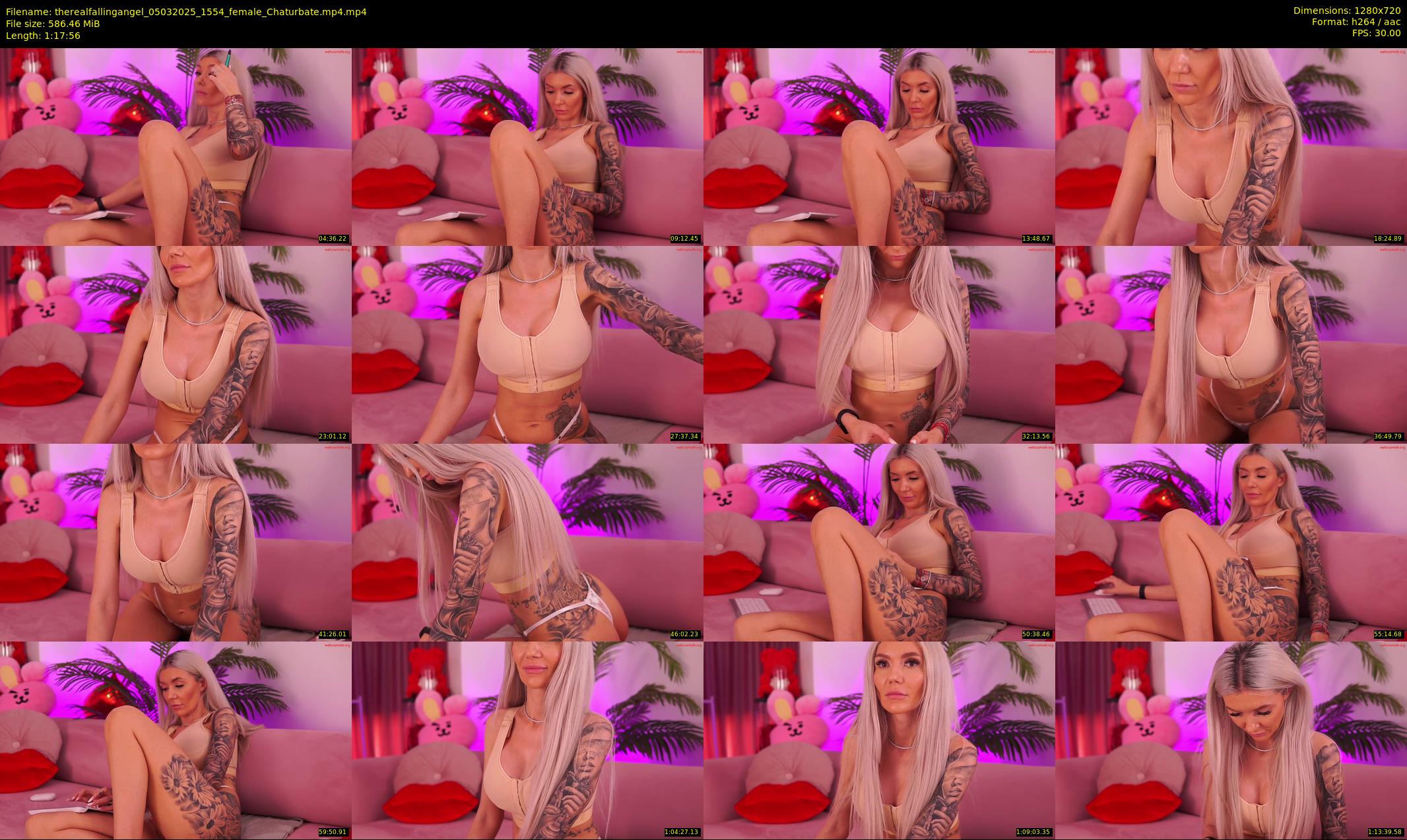 therealfallingangel — 78 minute Chaturbate female cam show recording, 720p, Mar 5, 2025