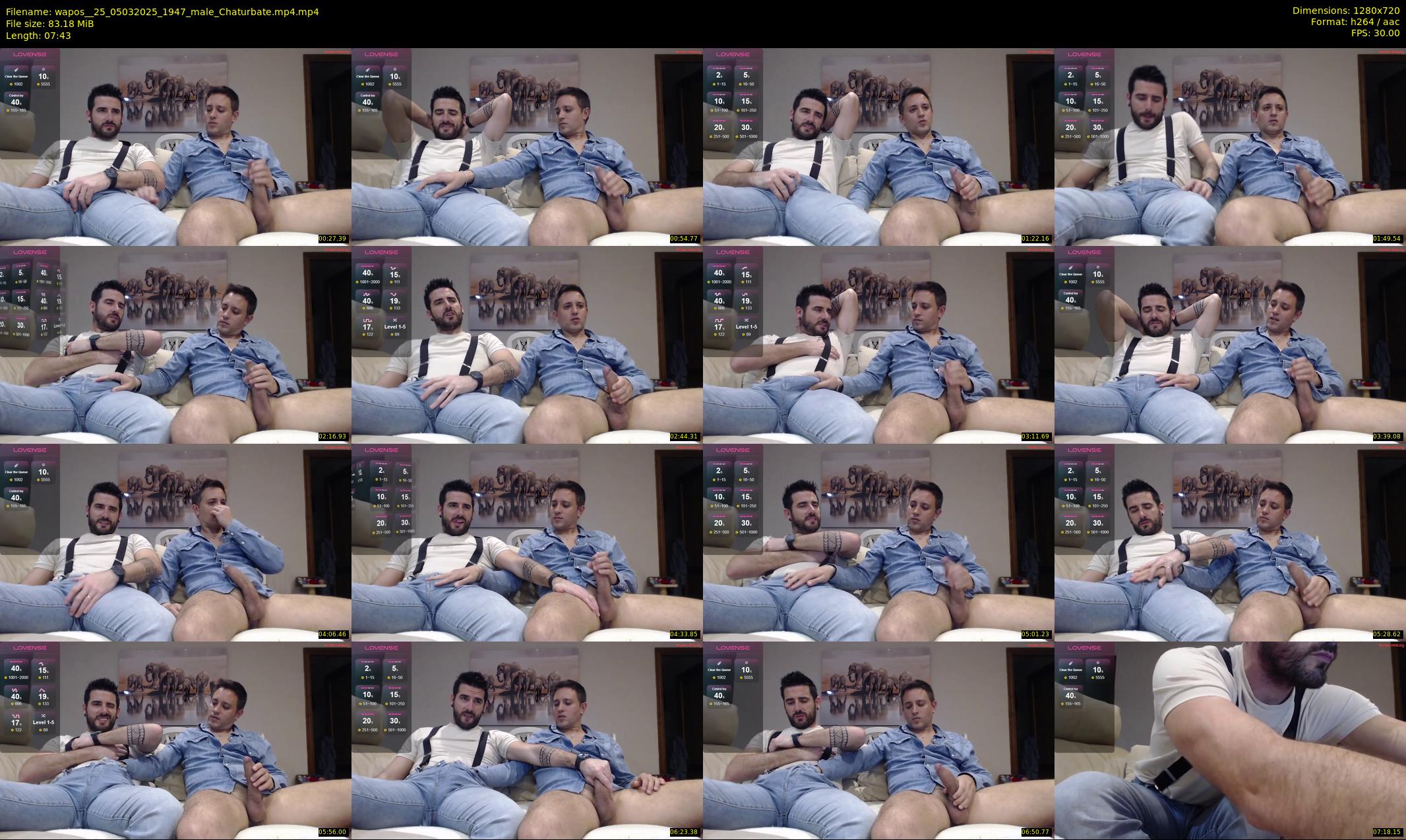 wapos__25 — 8 minute Chaturbate male cam show recording, 720p, Mar 5, 2025