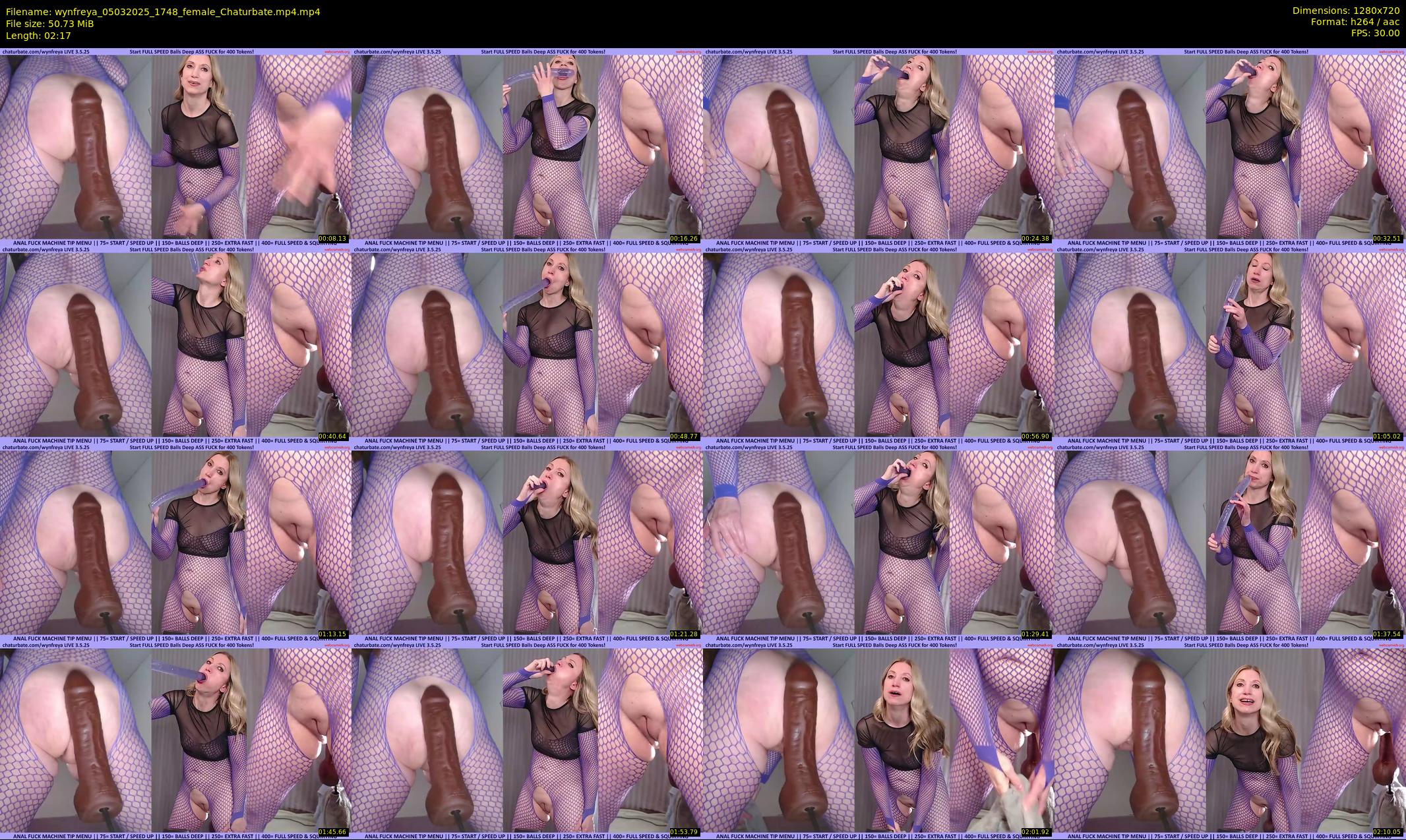 wynfreya — 3 minute Chaturbate female cam show recording, 720p, Mar 5, 2025
