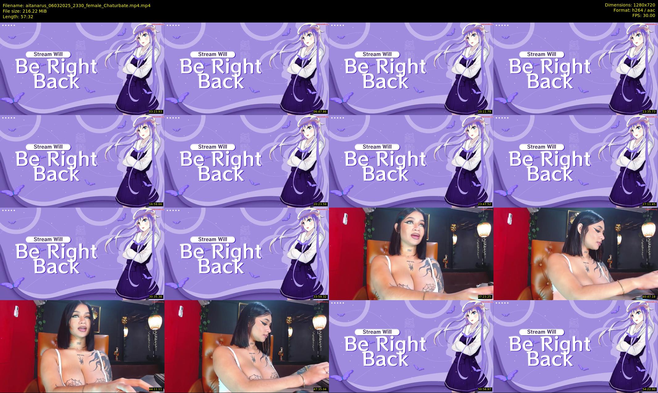 aitanarus — 58 minute Chaturbate female cam show recording, 720p, Mar 6, 2025