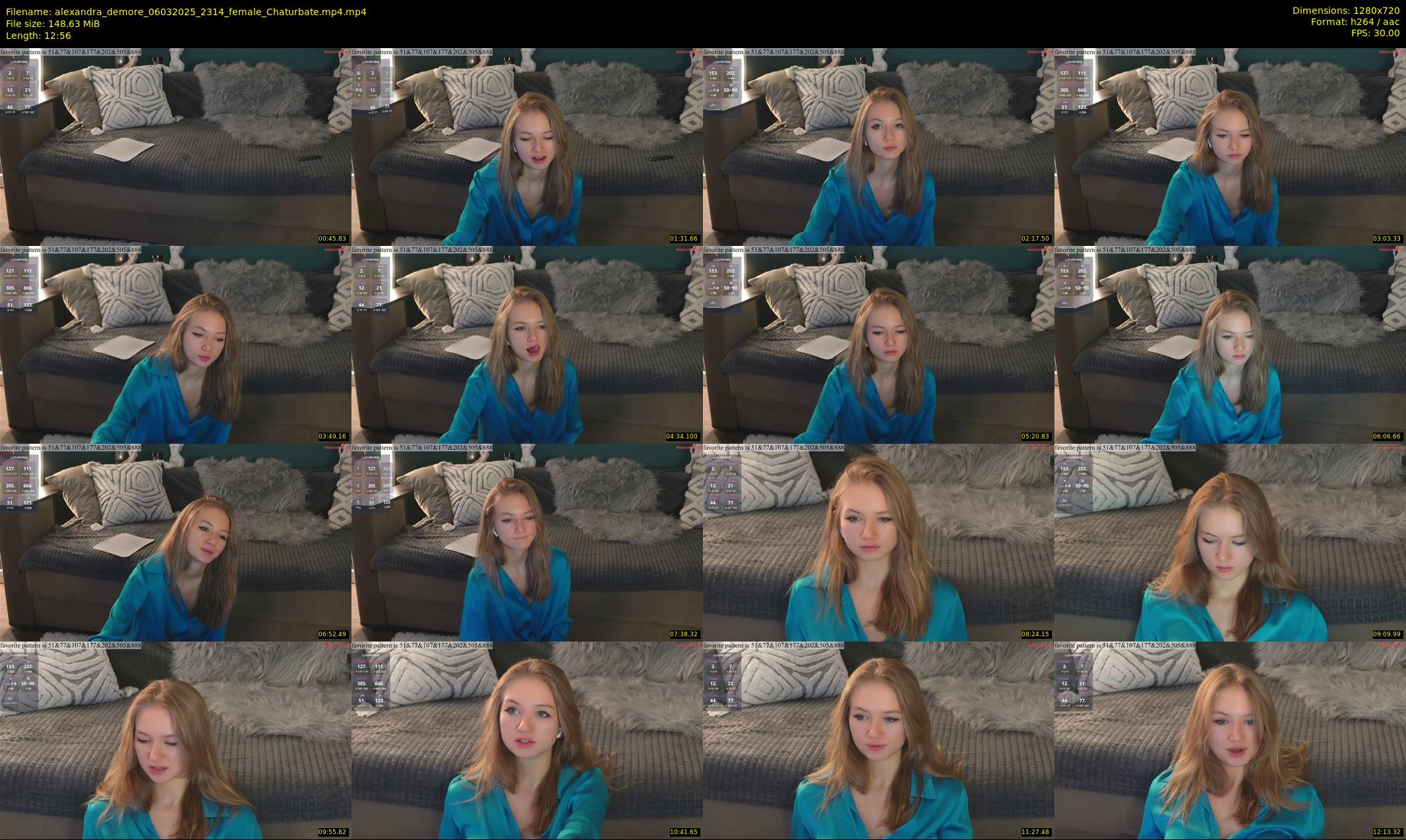 alexandra_demore — 13 minute Chaturbate female cam show recording, 720p, Mar 6, 2025
