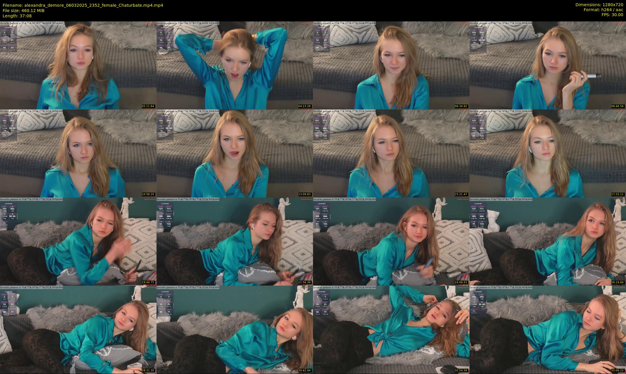 alexandra_demore — 38 minute Chaturbate female cam show recording, 720p, Mar 6, 2025