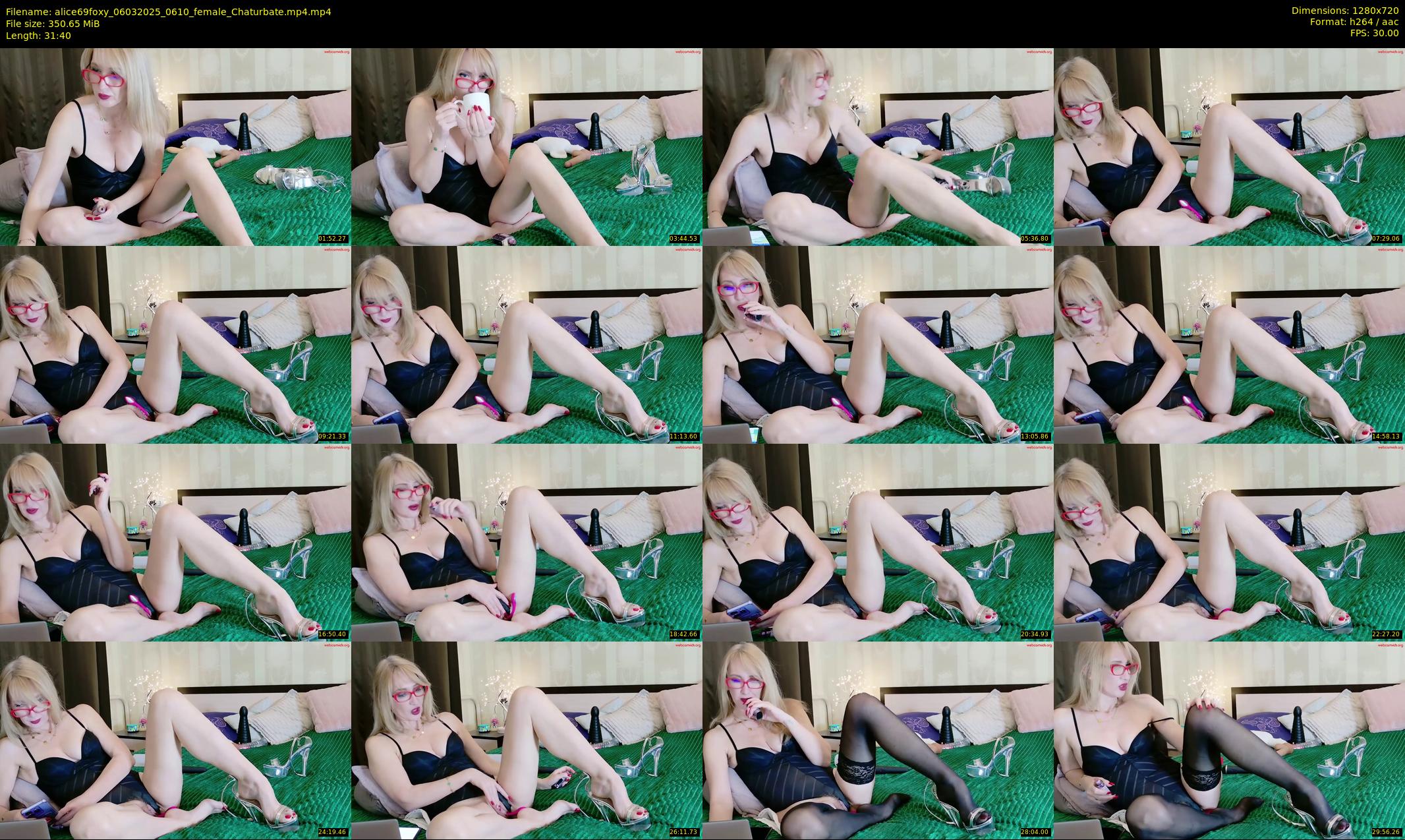 alice69foxy — 32 minute Chaturbate female cam show recording, 720p, Mar 6, 2025