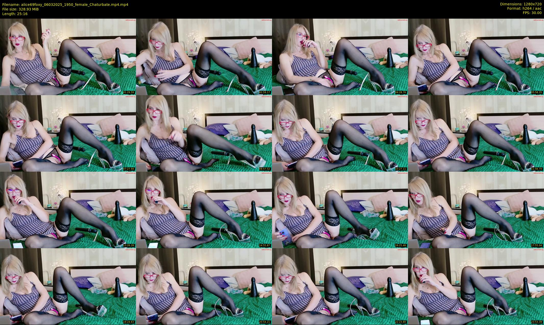 alice69foxy — 26 minute Chaturbate female cam show recording, 720p, Mar 6, 2025