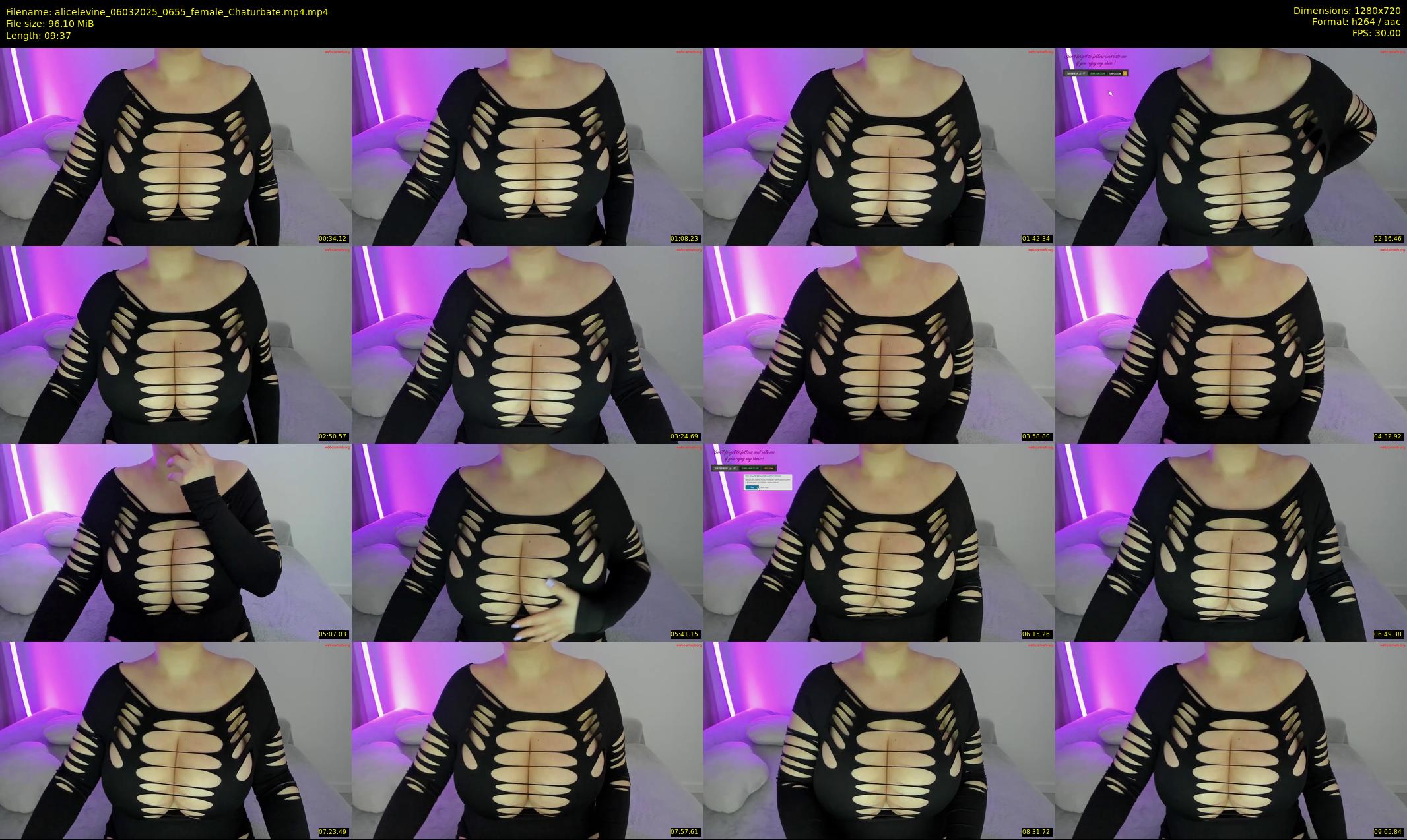 alicelevine — 10 minute Chaturbate female cam show recording, 720p, Mar 6, 2025