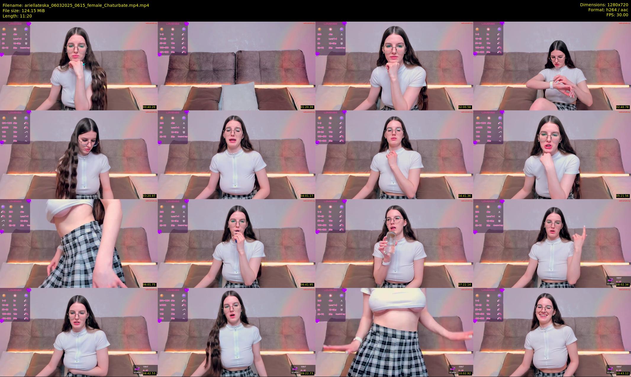 ariellateska — 12 minute Chaturbate female cam show recording, 720p, Mar 6, 2025