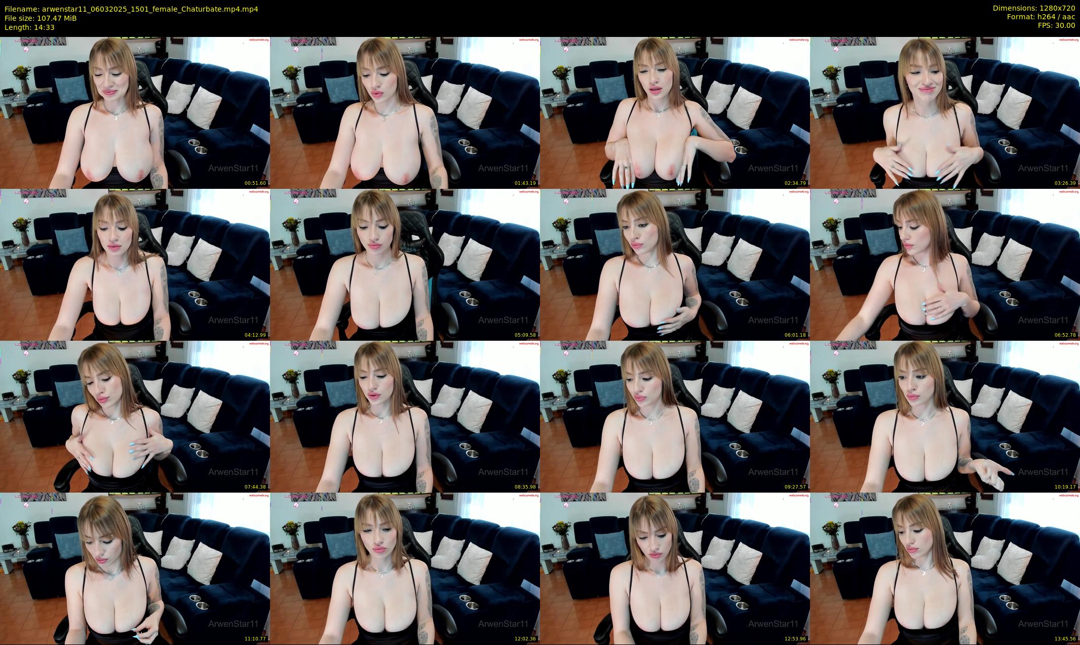 arwenstar11 — 15 minute Chaturbate female cam show recording, 720p, Mar 6, 2025