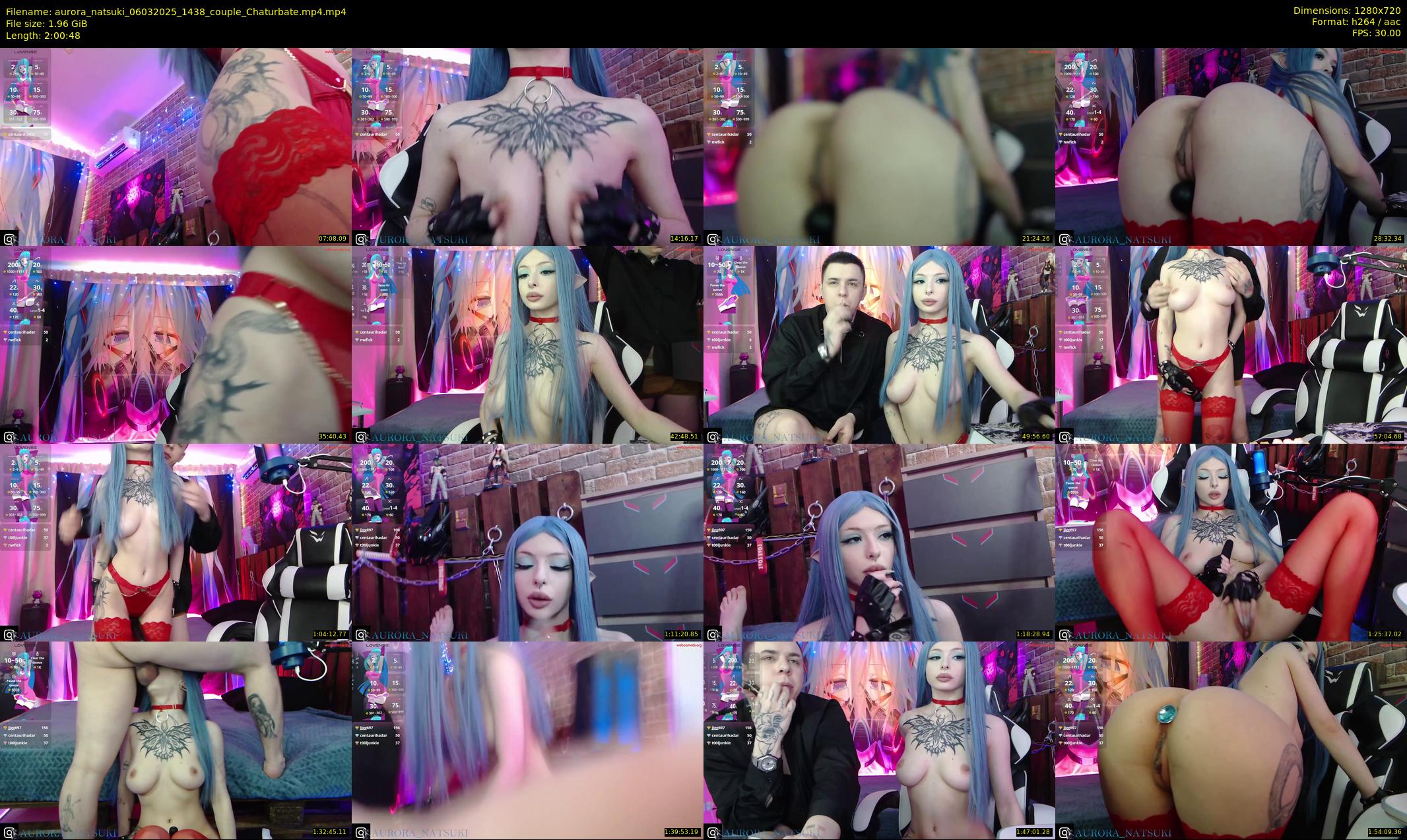 aurora_natsuki — 121 minute Chaturbate couple cam show recording, 720p, Mar 6, 2025