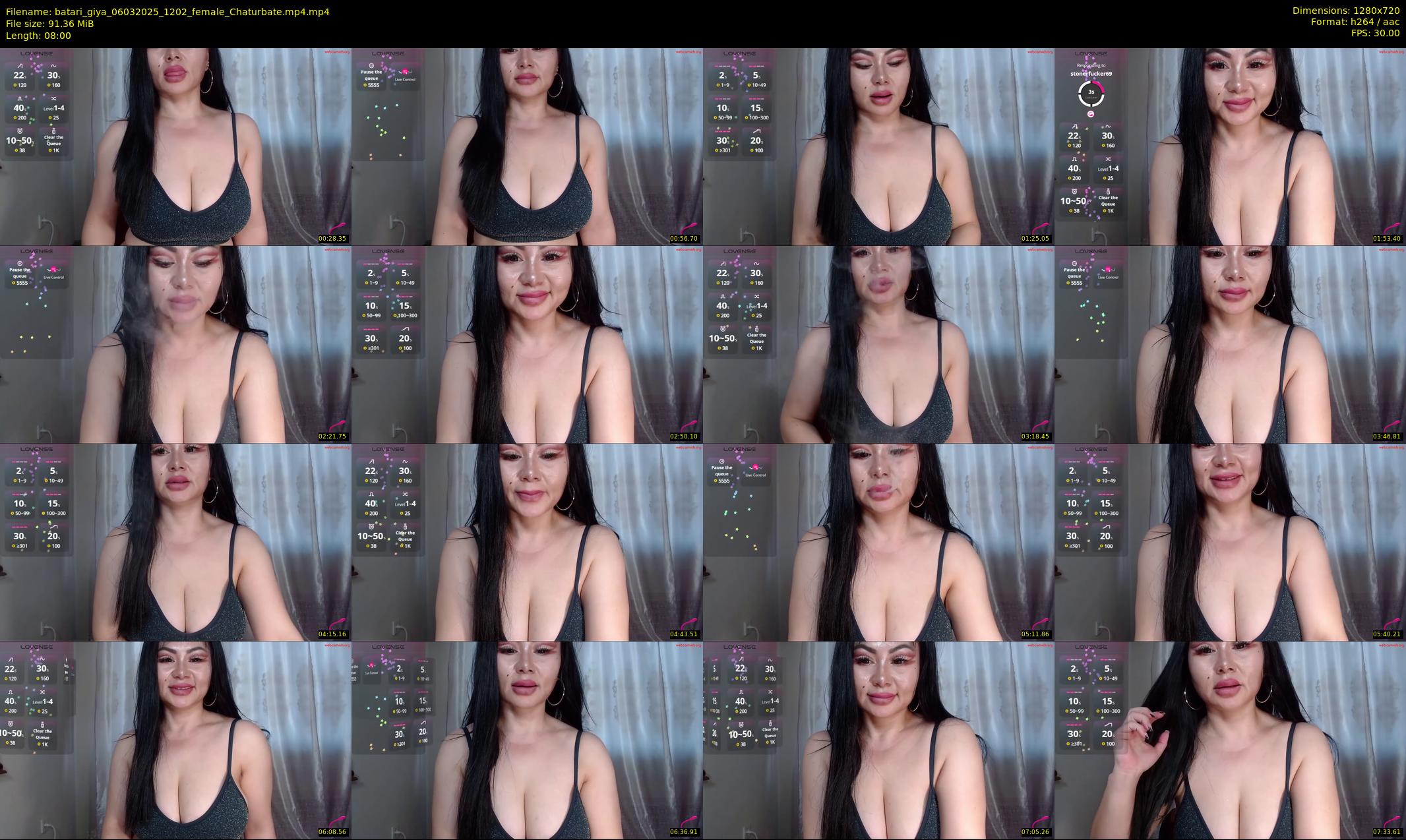 batari_giya — 8 minute Chaturbate female cam show recording, 720p, Mar 6, 2025