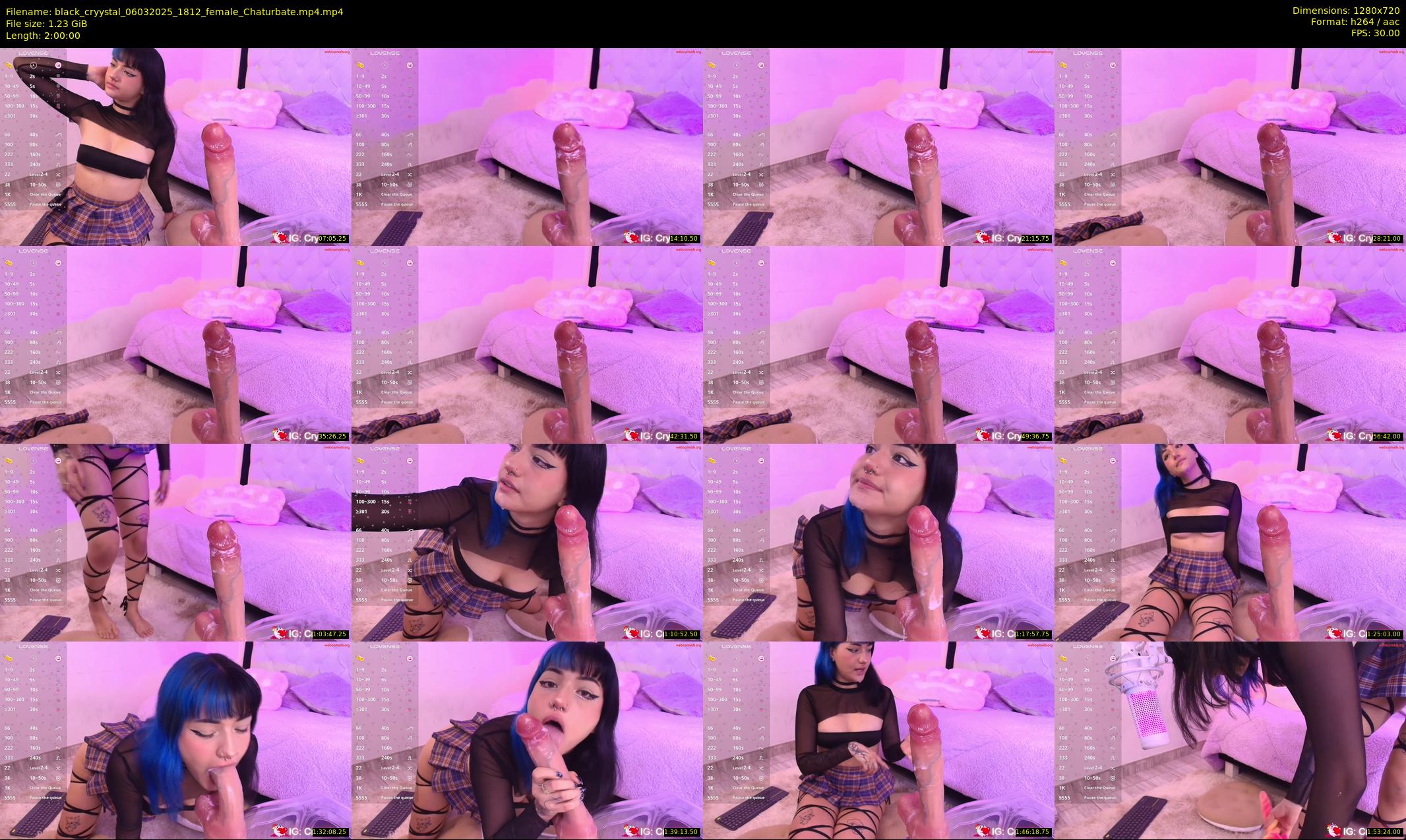 black_cryystal — 120 minute Chaturbate female cam show recording, 720p, Mar 6, 2025