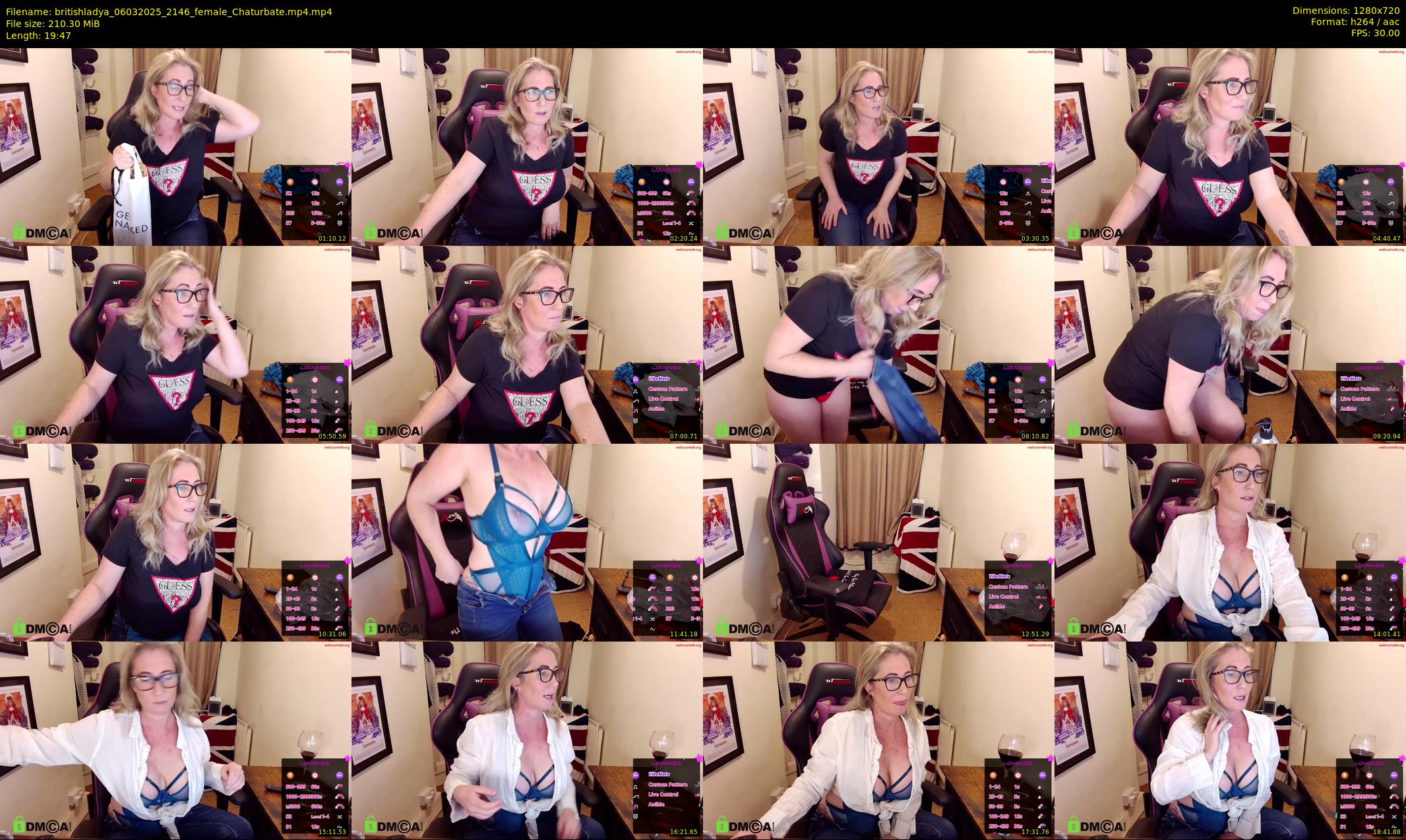 britishladya — 20 minute Chaturbate female cam show recording, 720p, Mar 6, 2025