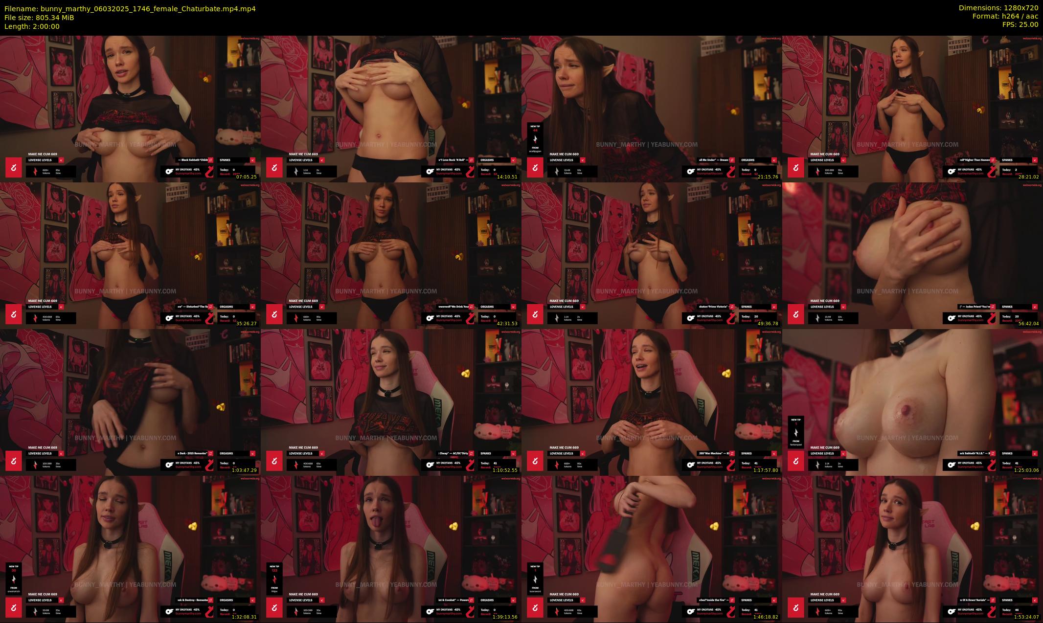 bunny_marthy — 120 minute Chaturbate female cam show recording, 720p, Mar 6, 2025