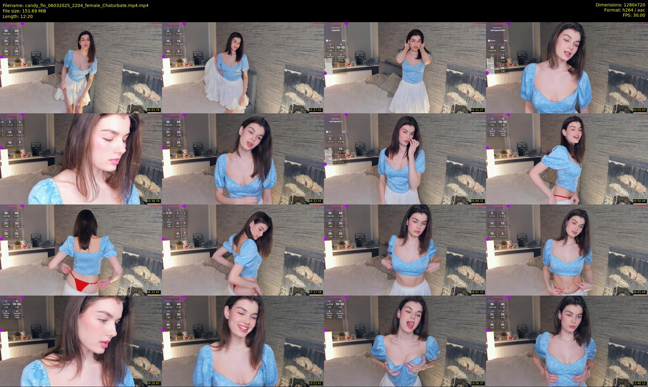 candy_flo — 13 minute Chaturbate female cam show recording, 720p, Mar 6, 2025