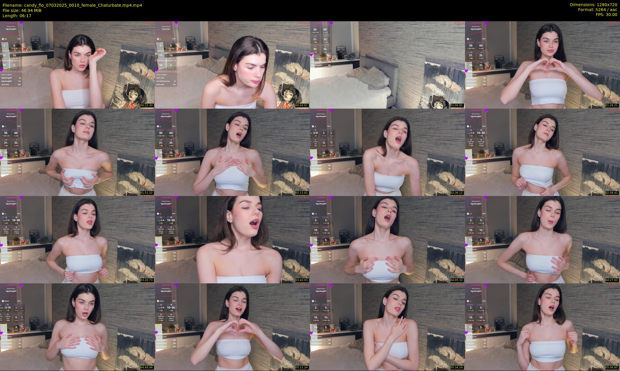 candy_flo — 7 minute Chaturbate female cam show recording, 720p, Mar 7, 2025