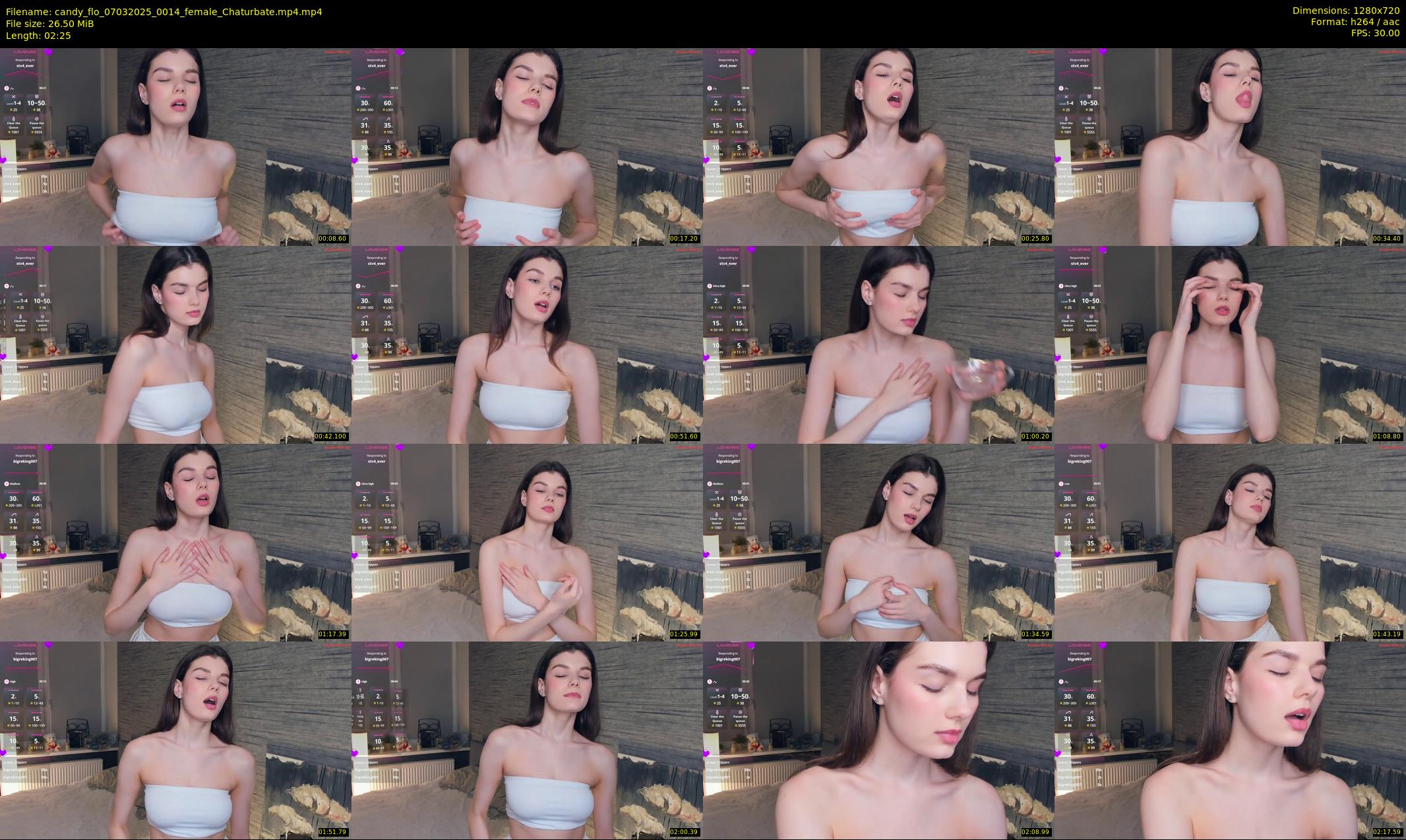 candy_flo — 3 minute Chaturbate female cam show recording, 720p, Mar 7, 2025