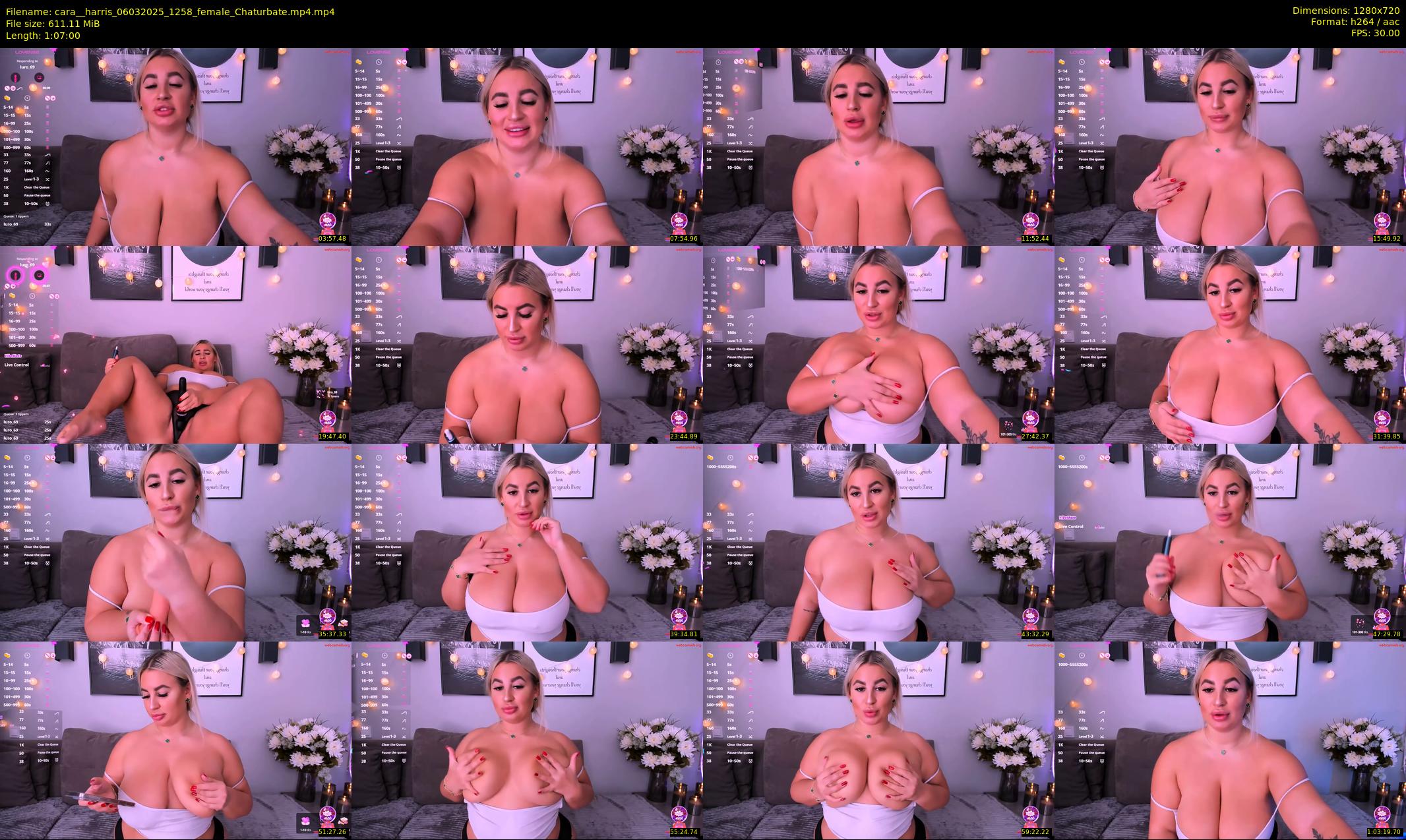 cara__harris — 67 minute Chaturbate female cam show recording, 720p, Mar 6, 2025