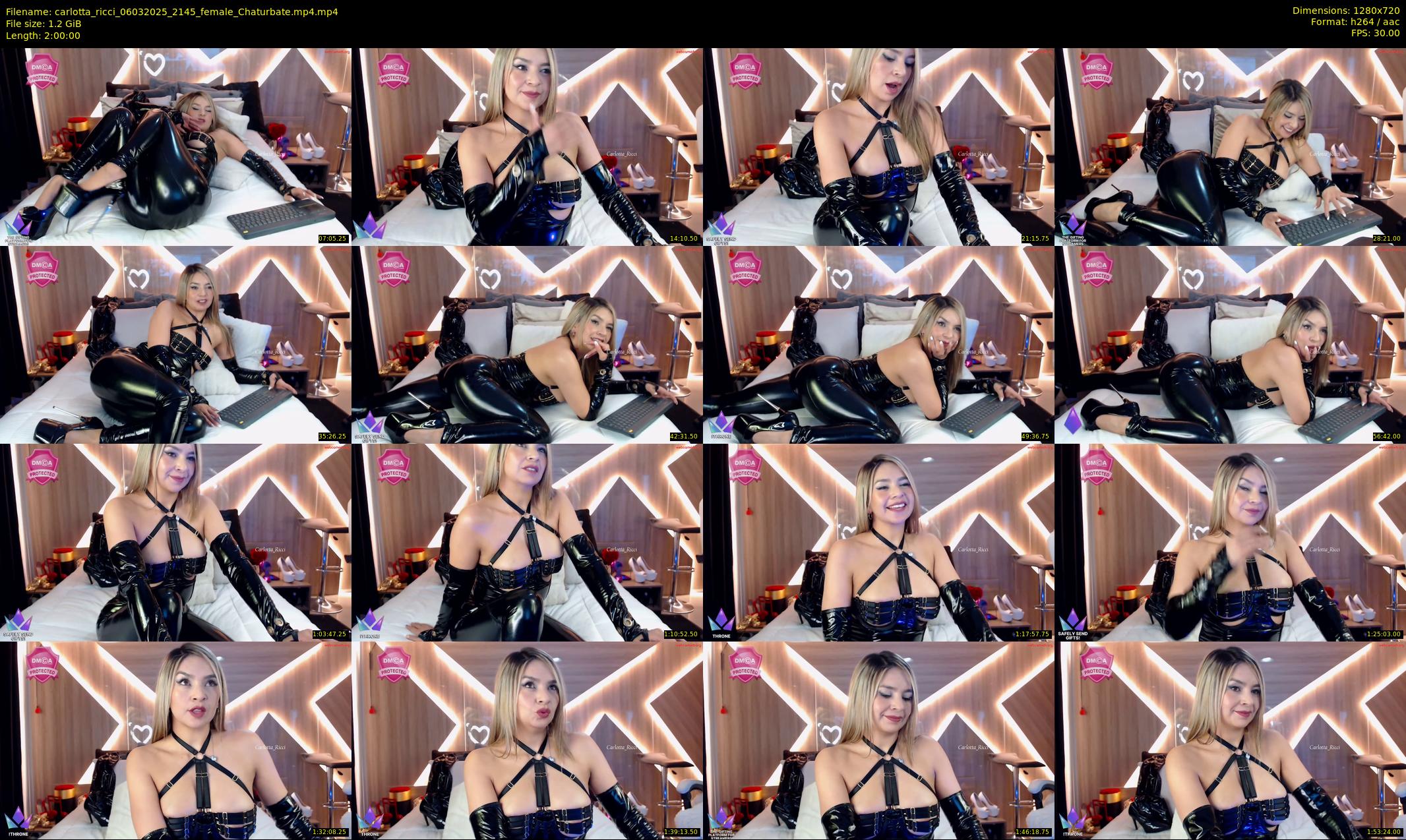 carlotta_ricci — 120 minute Chaturbate female cam show recording, 720p, Mar 6, 2025