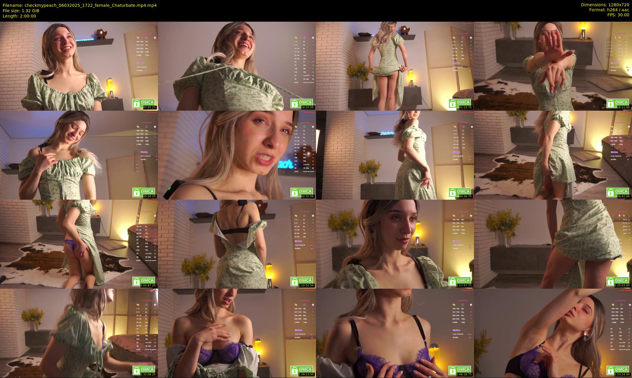 checkmypeach — 120 minute Chaturbate female cam show recording, 720p, Mar 6, 2025